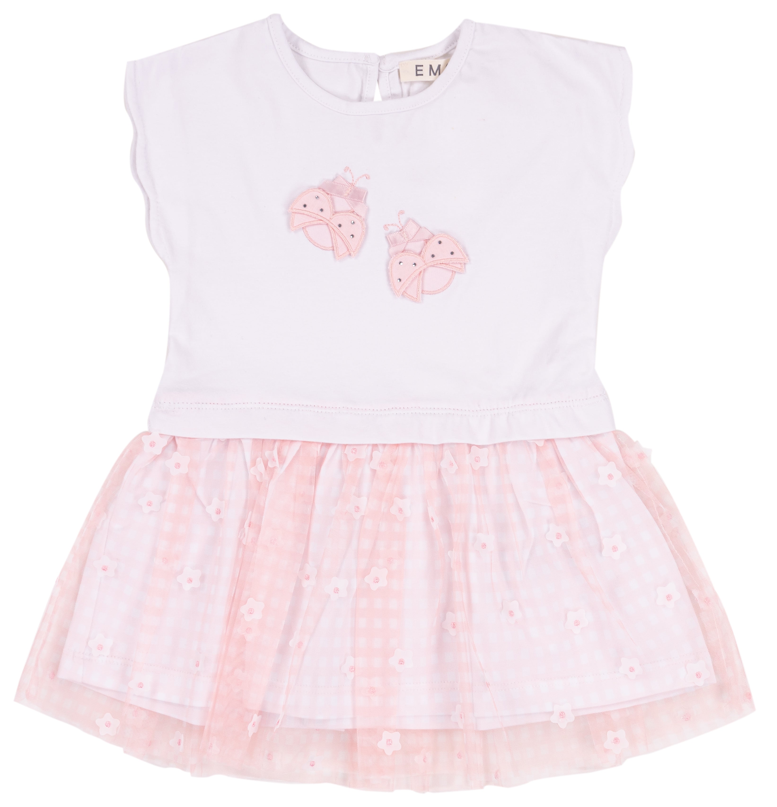 Vestito Bimba EMC Bianco e Rosa | Coccinelle e Tulle