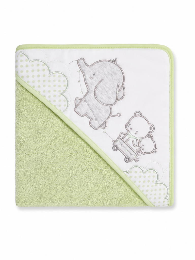 Accappatoio a Triangolo Neonato Unisex in Cotone
