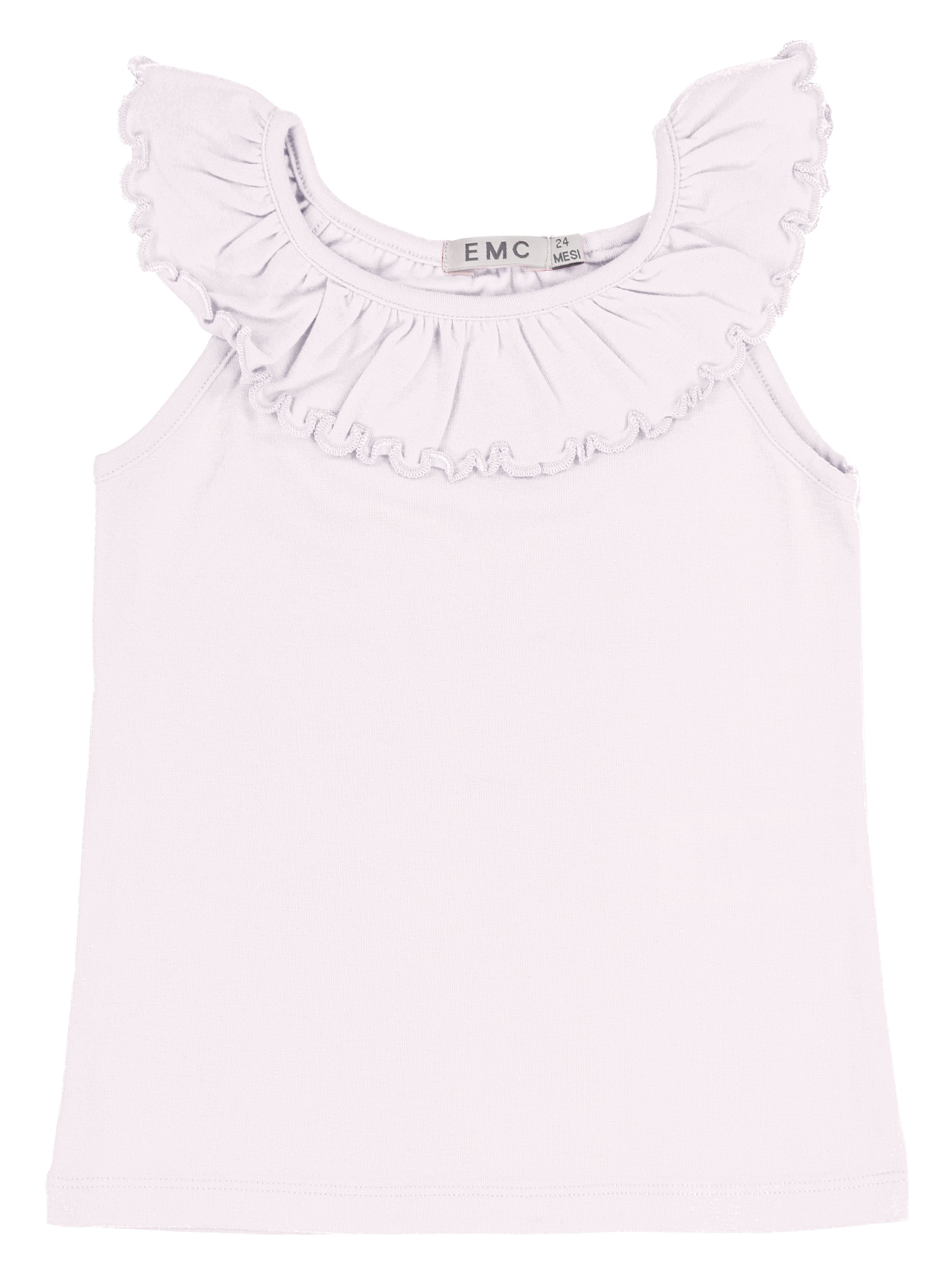 Canotta Bimba EMC con Volant | Cotone Elasticizzato