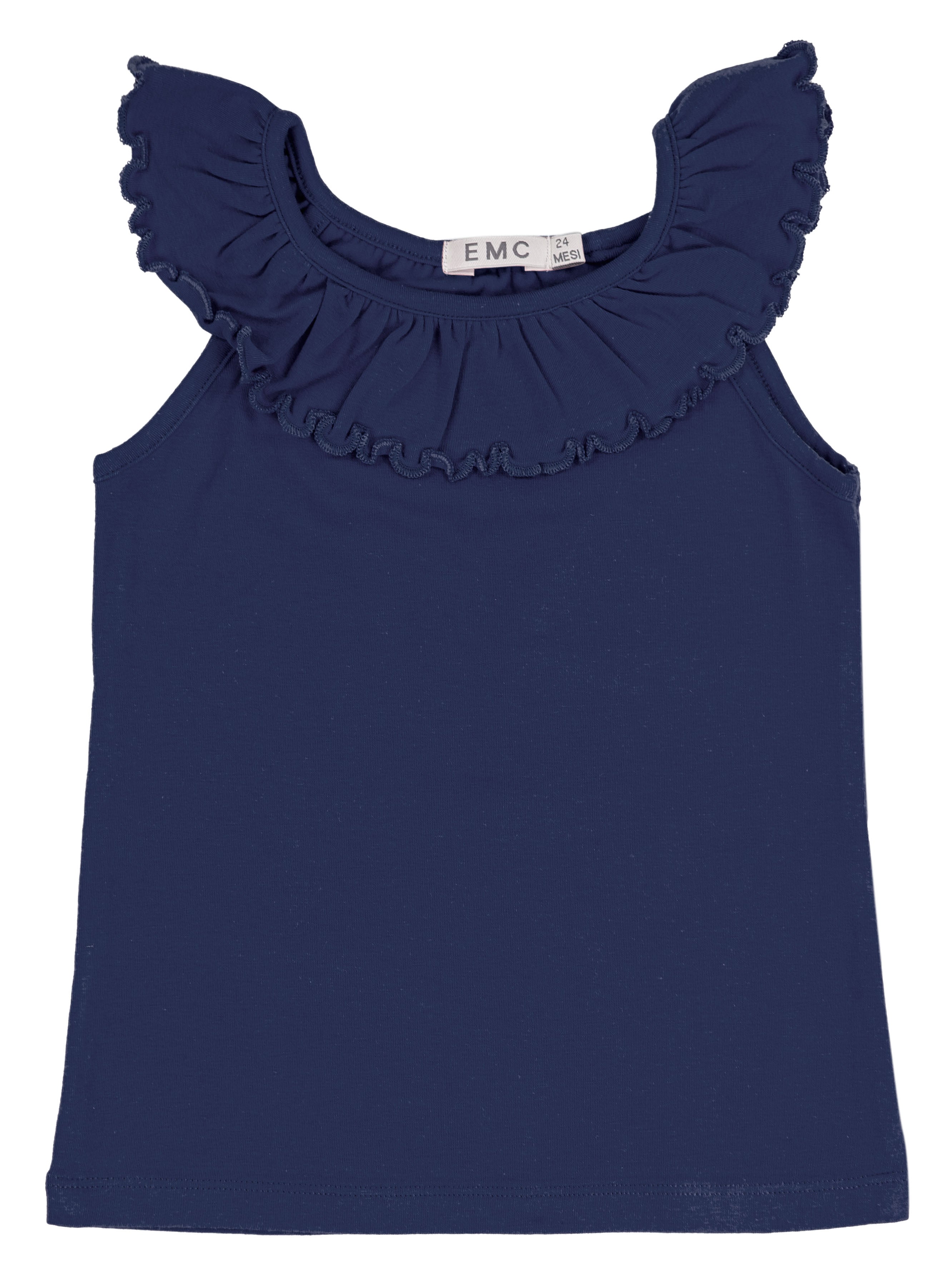 Canotta Bimba EMC con Volant | Cotone Elasticizzato