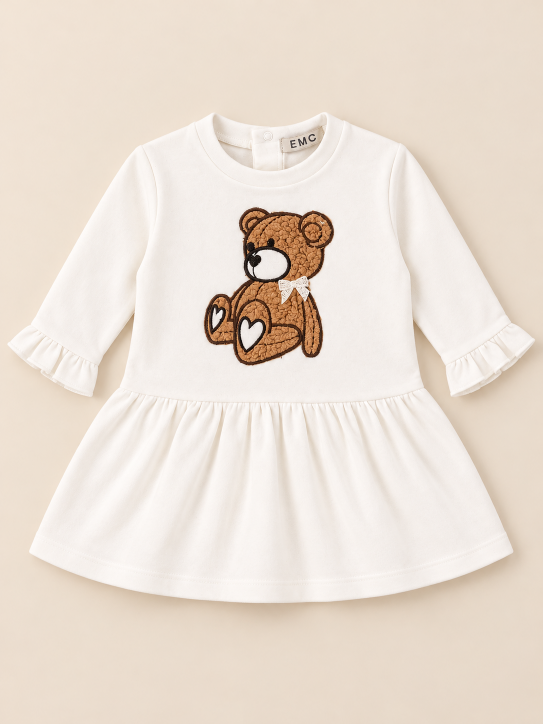 Abito Bambina Manica Lunga con Orsetto
