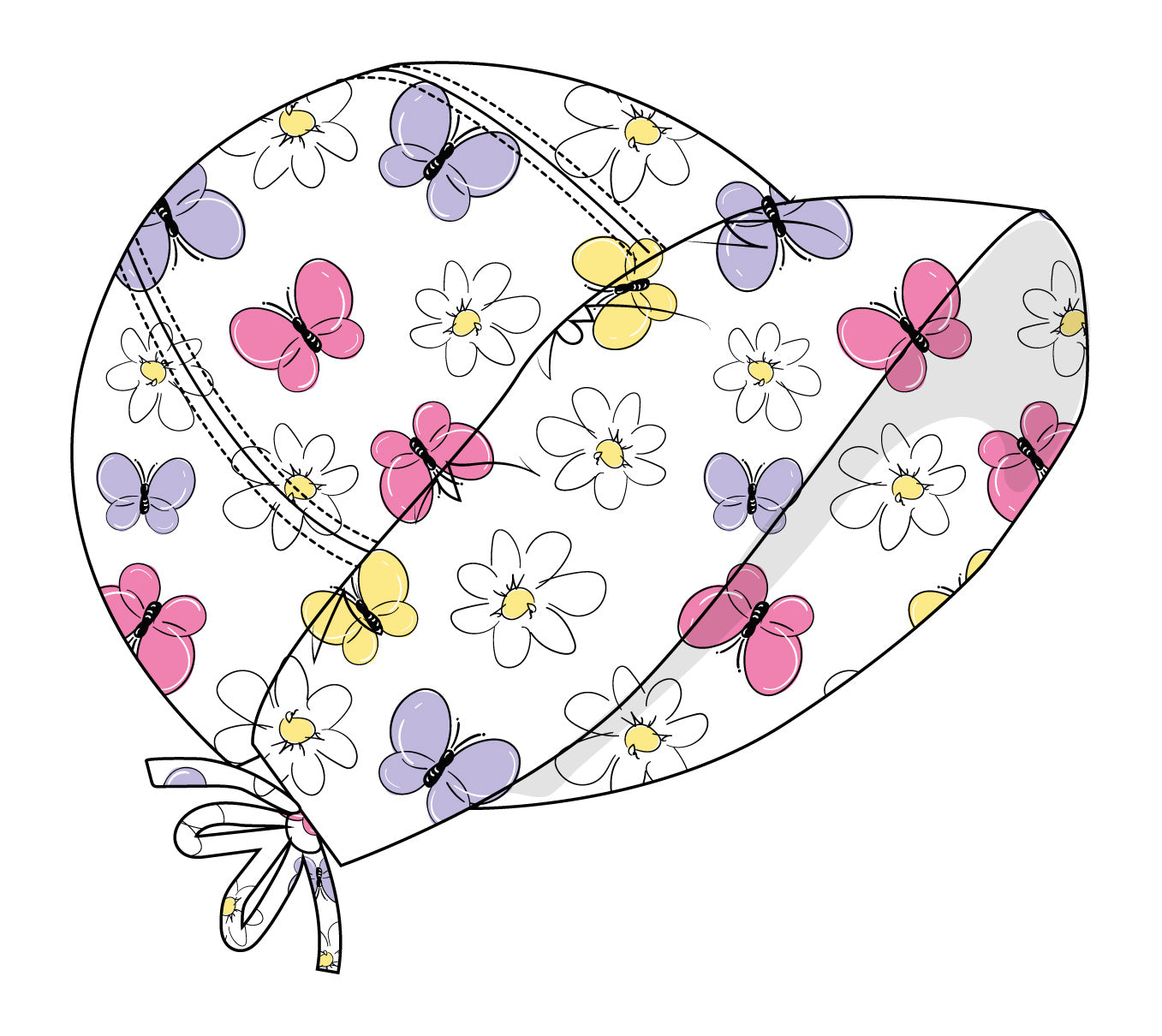 Cappello Pescatore Bimba in 100% Cotone