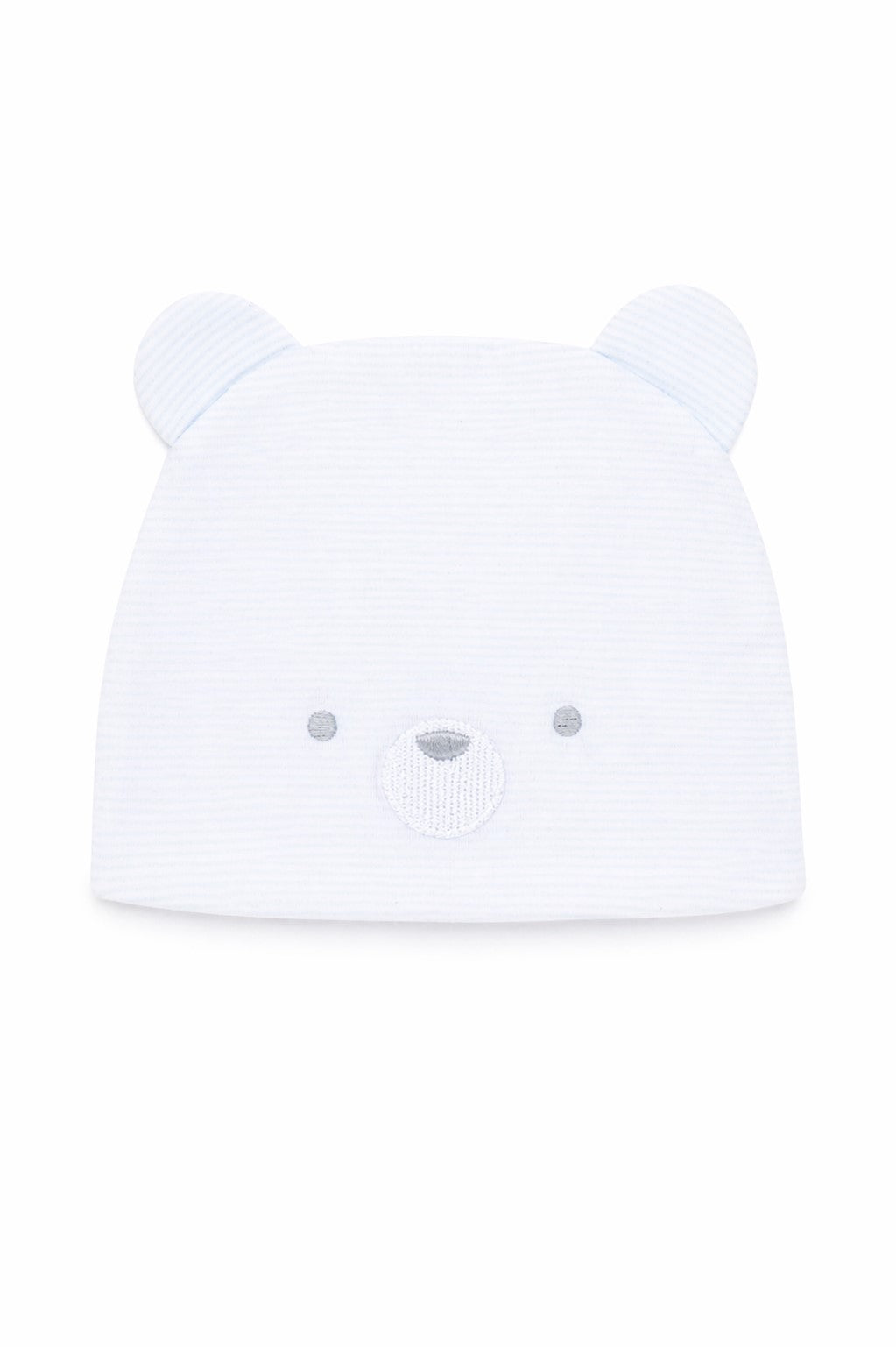 Berretto Neonato in Jersey di Cotone Elasticizzato con Patch