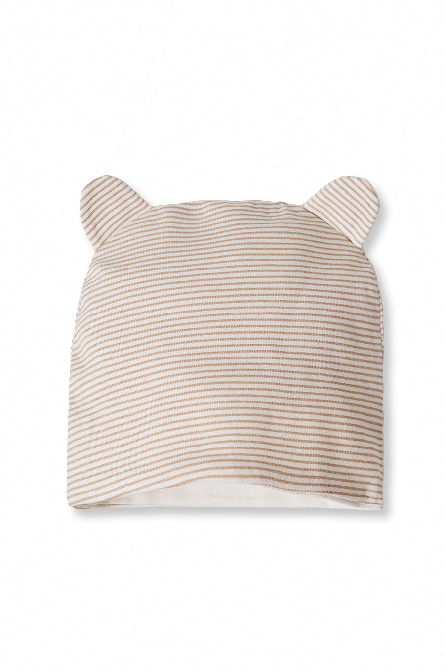 Berretto Neonato in Jersey di Cotone Elasticizzato con Patch