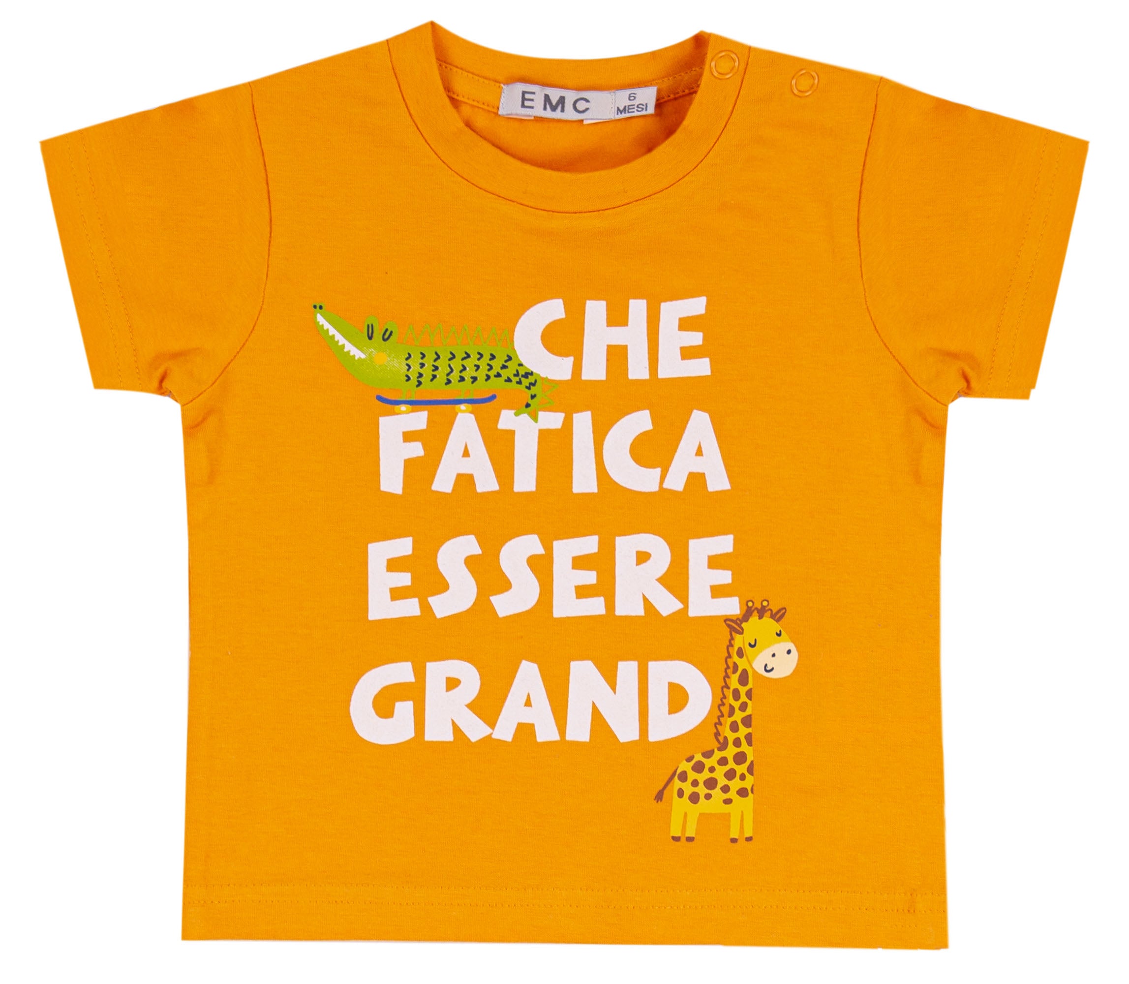 T-shirt Bambino Blu Navy "Che Fatica Essere Grandi"