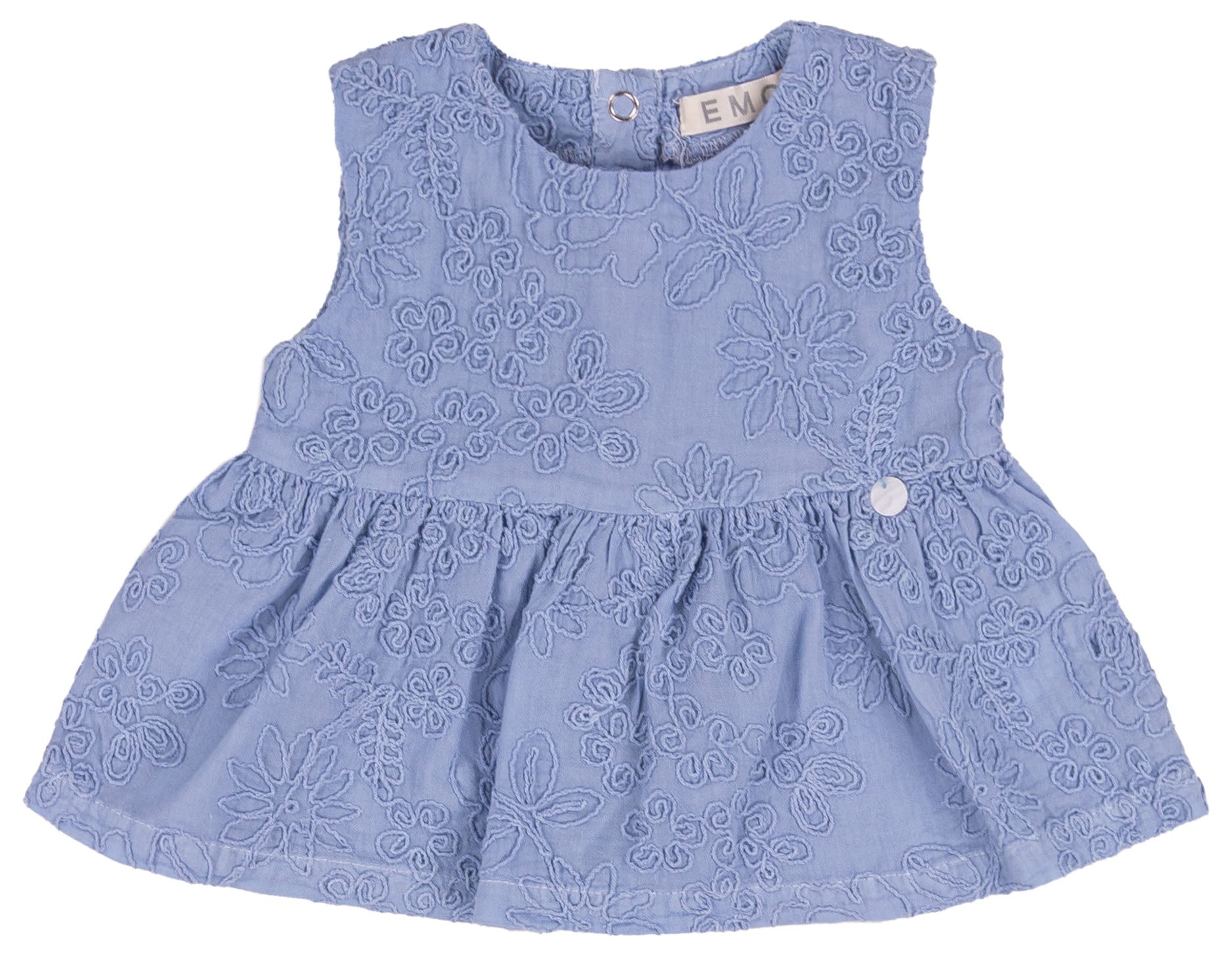 Completo Bimba Top e Gonnellina in Cotone Sangallo