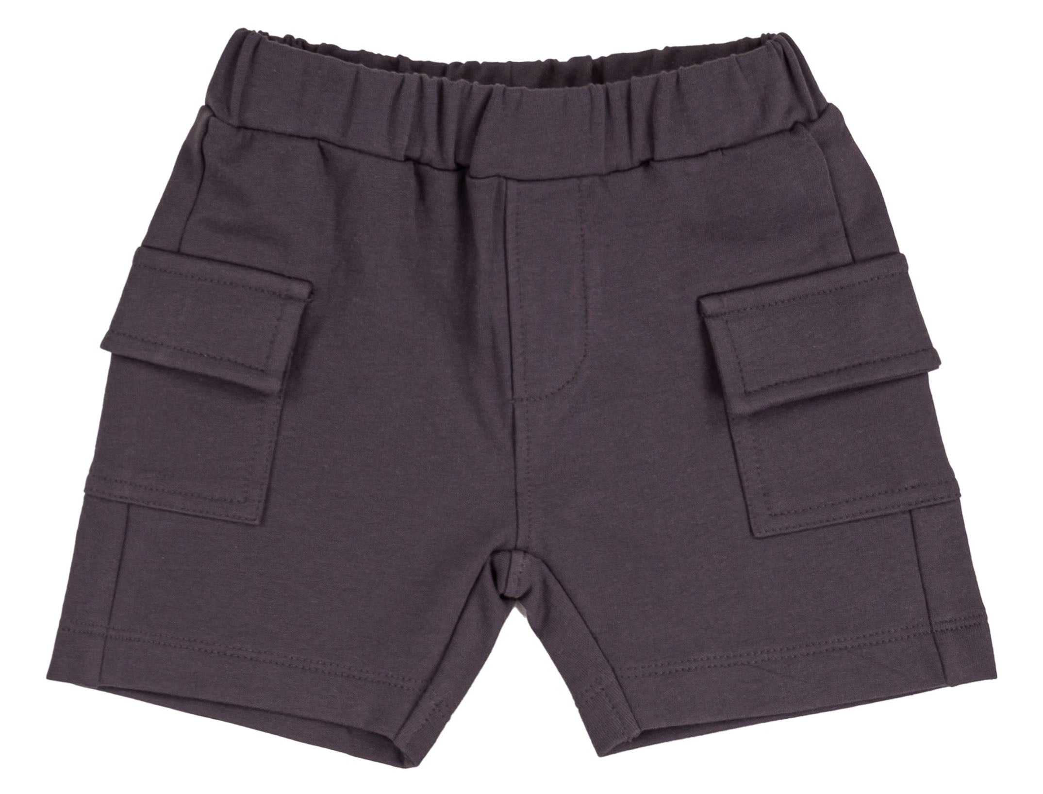 Bermuda Sportivo Bambino Blu Navy in Cotone Elasticizzato con Tasconi