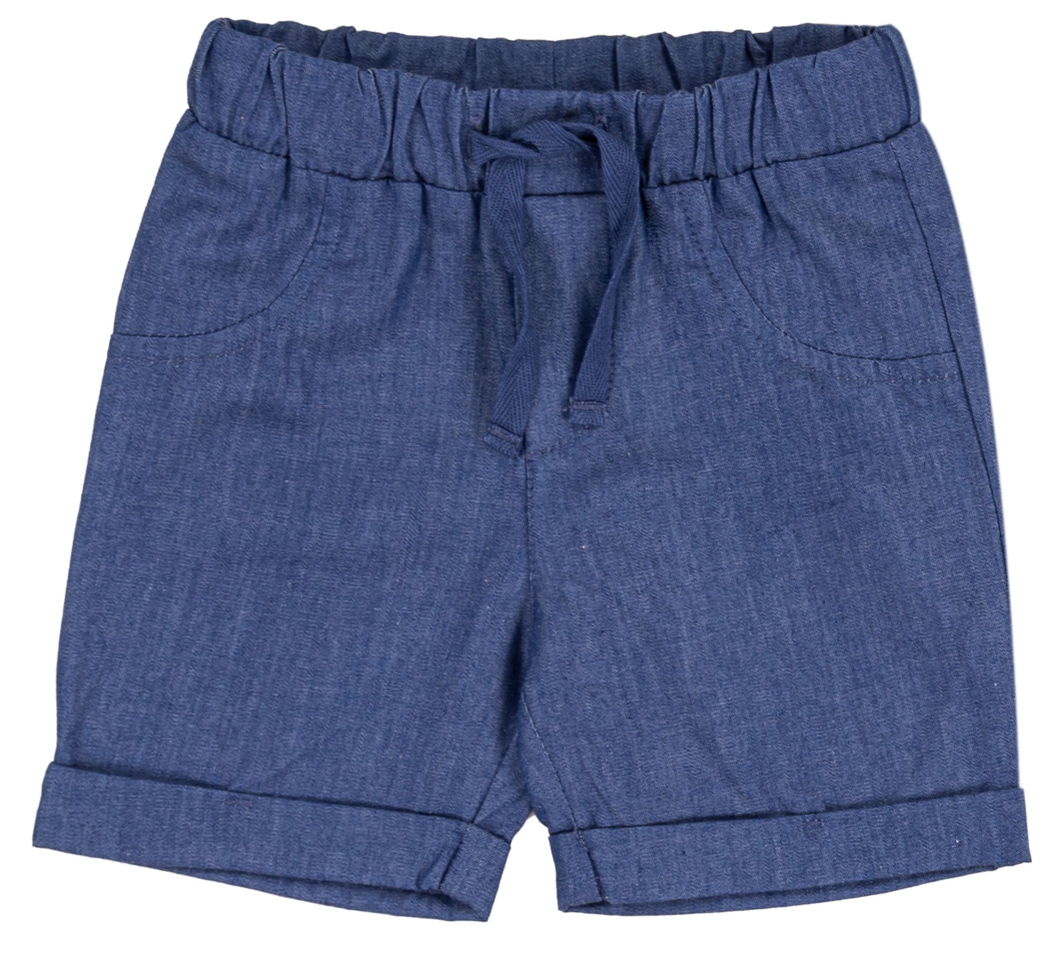 Pantaloncino Corto Bambino in 100% Cotone con Laccetto in Vita