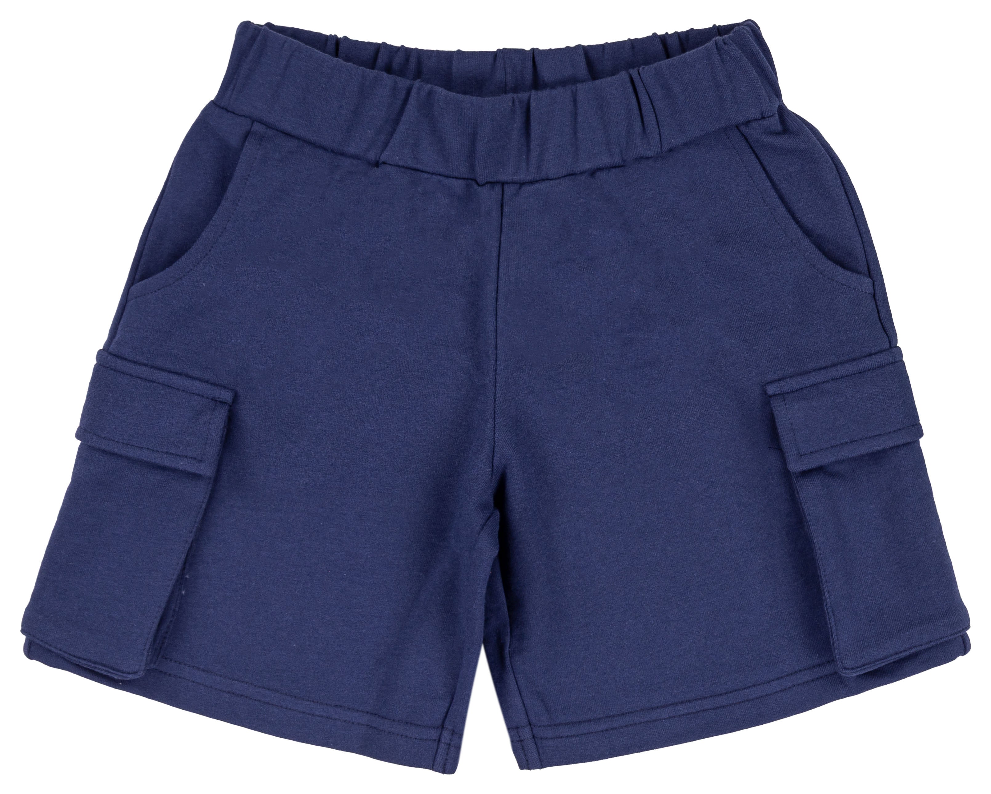 Bermuda Bambino in Cotone con Tasche Cargo Laterali