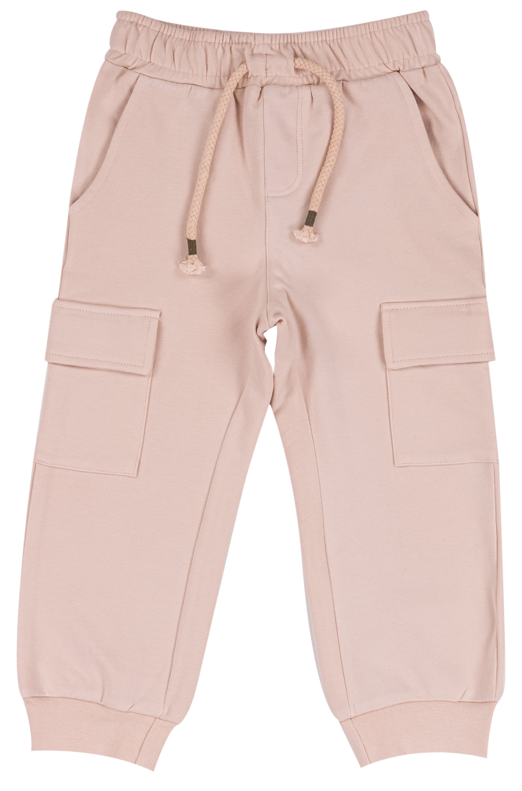Pantalone Lungo Bambino in Cotone con Laccetto a Corda