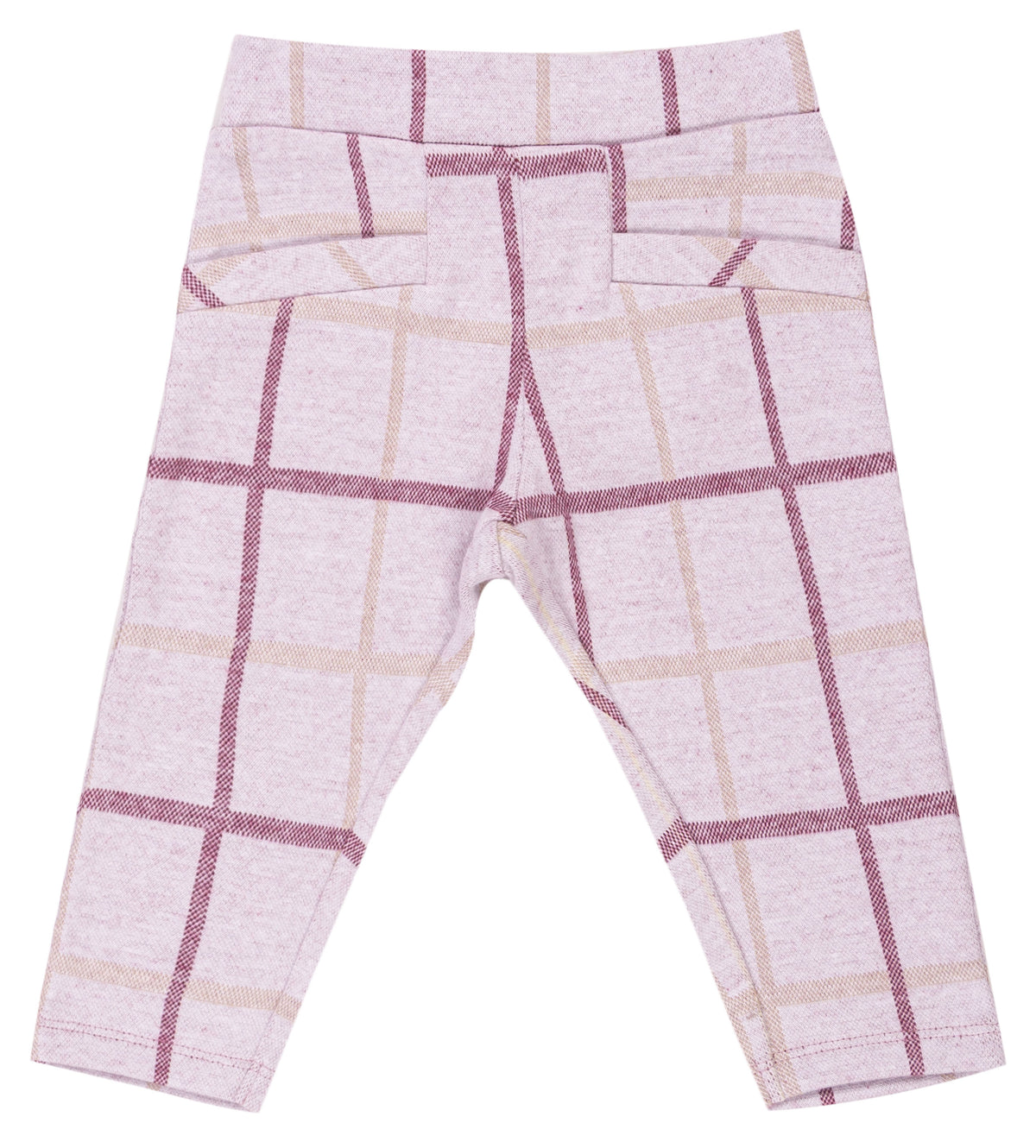 Pantalone Bimba EMC in Maglia a Quadri con Fiocco in Vita