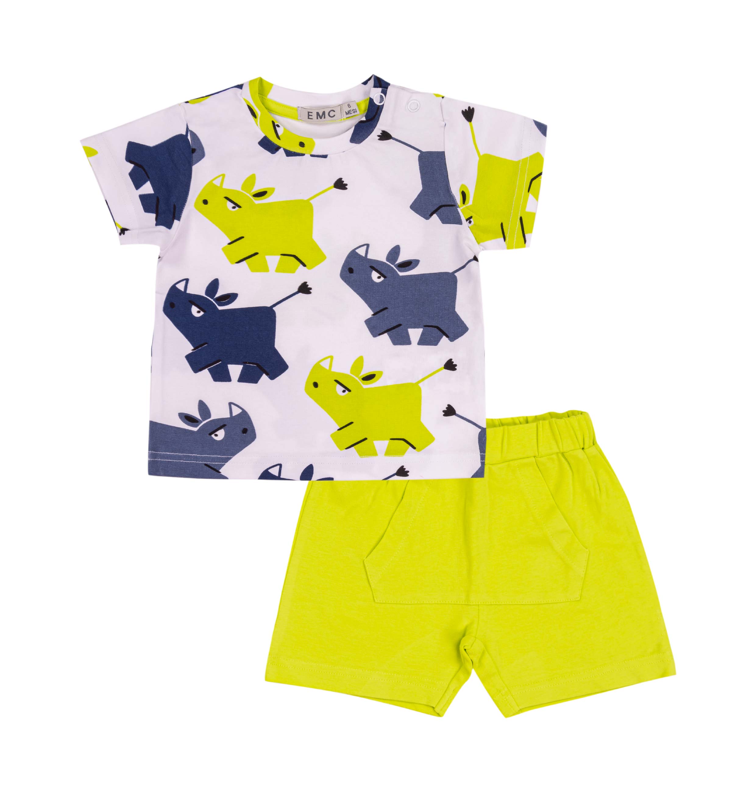 Completo Estivo Bimbo EMC 2 Pezzi | Jersey Stretch Soft & Fresh