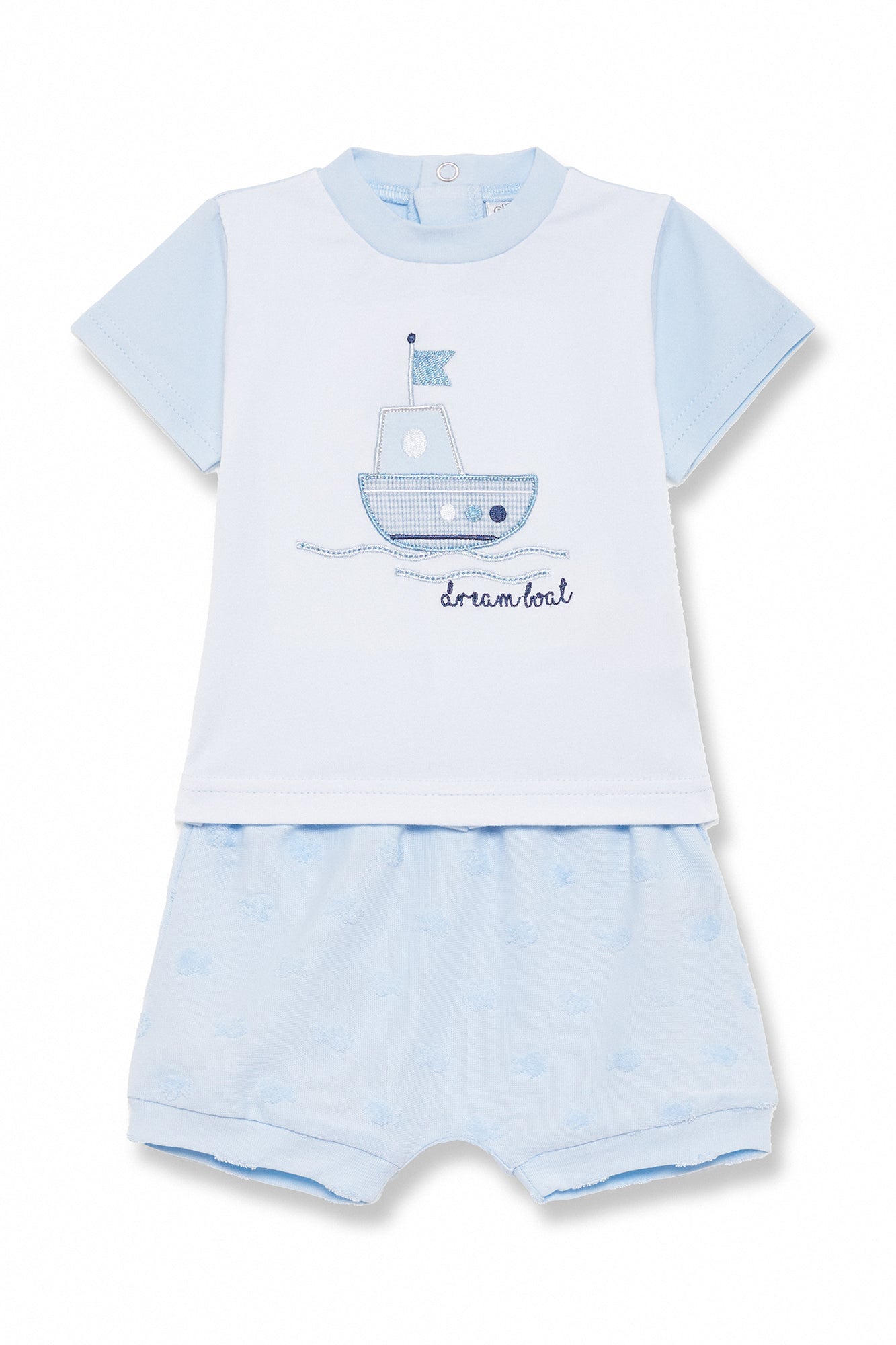 Completo Estivo Bambino in Jersey di Cotone con Barca
