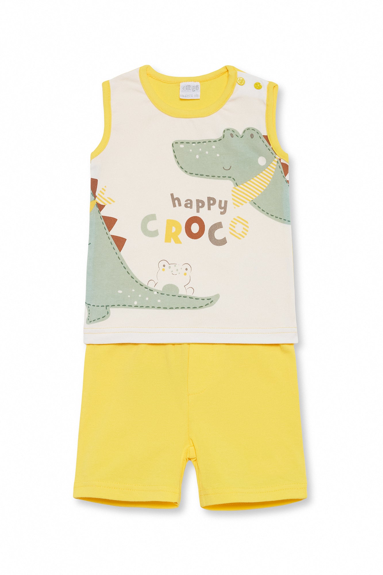 Completo Estivo Bambino in Jersey con Canotta e Coccodrillo