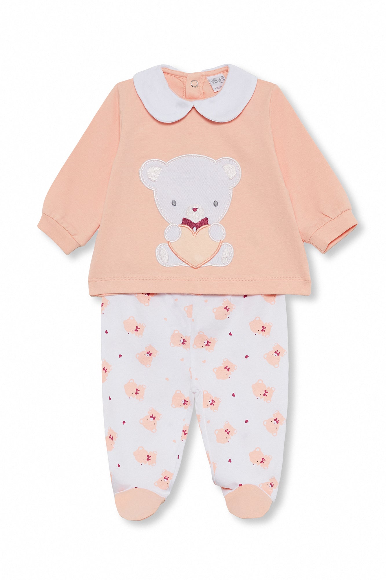 Completo Neonata con Maglia Orsetto e Ghettina Fantasia