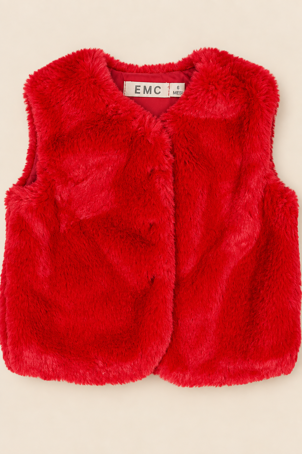 Gilet Bimba EMC Smanicato in Pelliccia Ecologica
