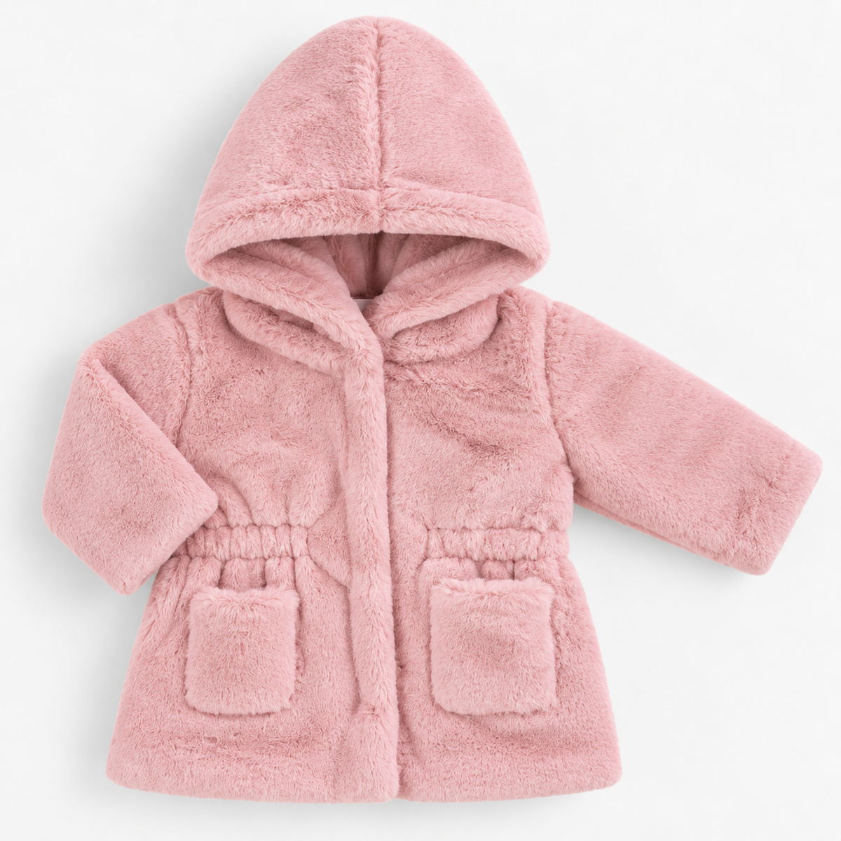 Cappottino Bimba EMC in Ecopelliccia con Cappuccio e Tasche