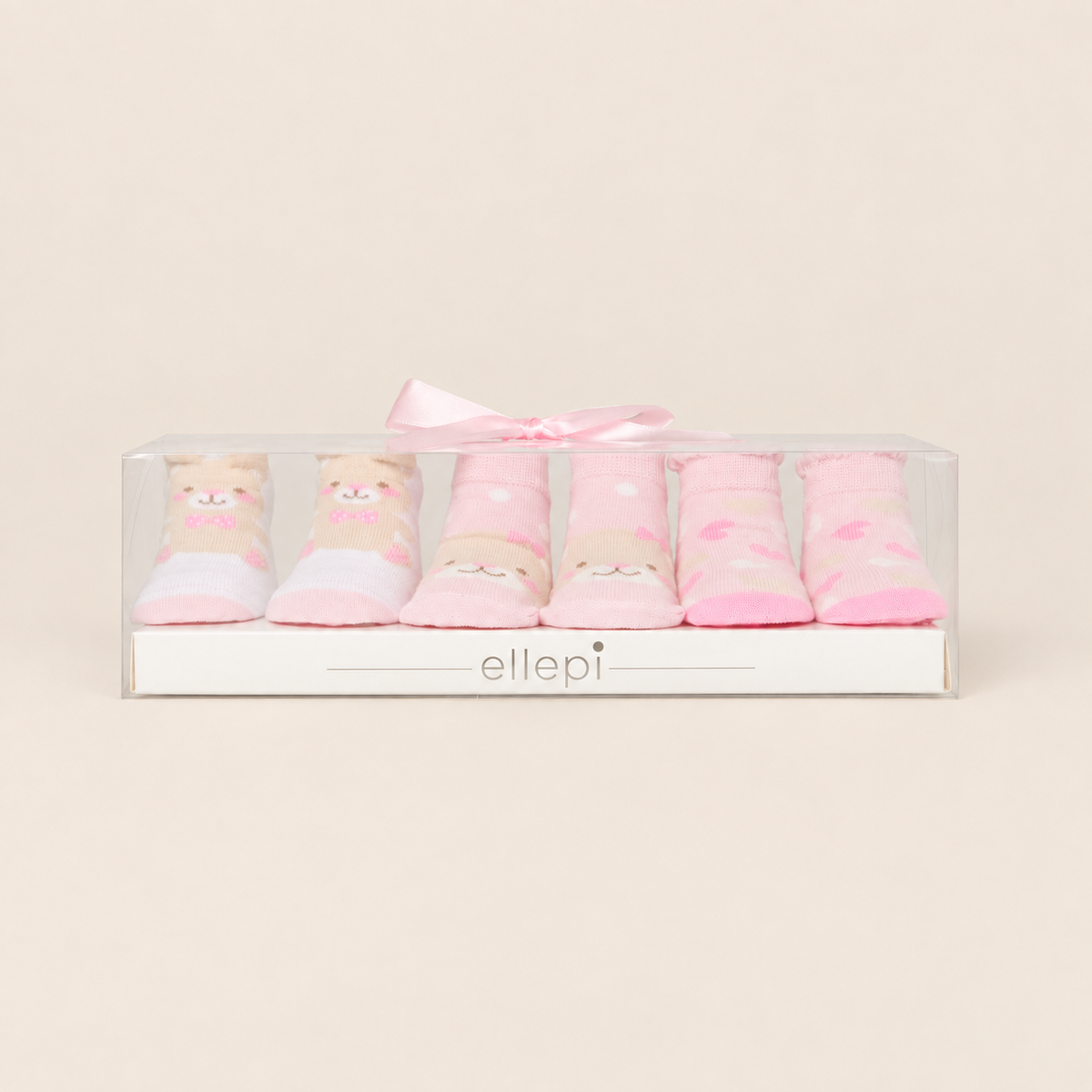Set 3 Calzini Neonato in Cotone