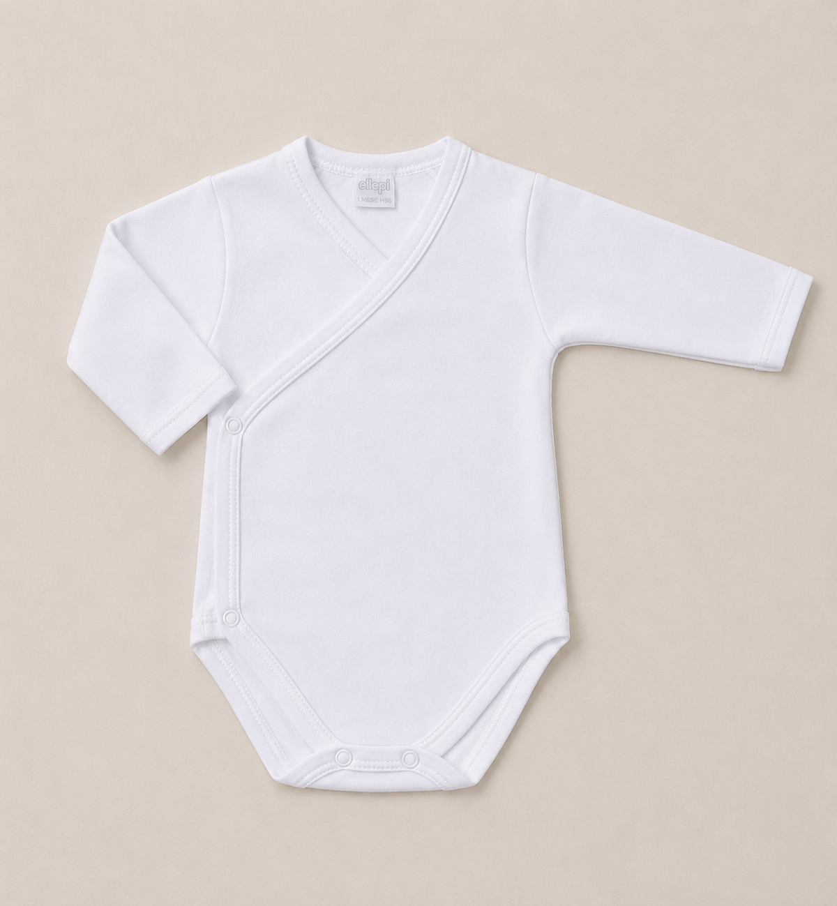 Set 3 Body Neonato Unisex Manica Lunga in Caldo Cotone con Apertura a Portafoglio