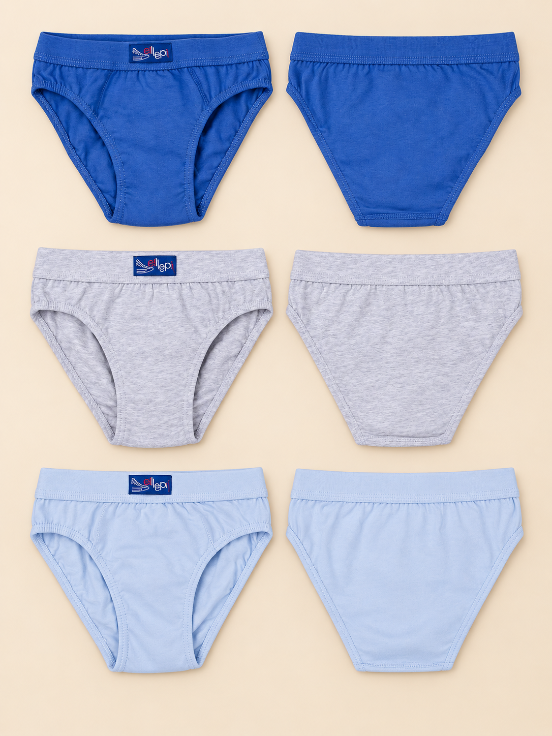 Set 6 Slip Bambino in Cotone Elasticizzato