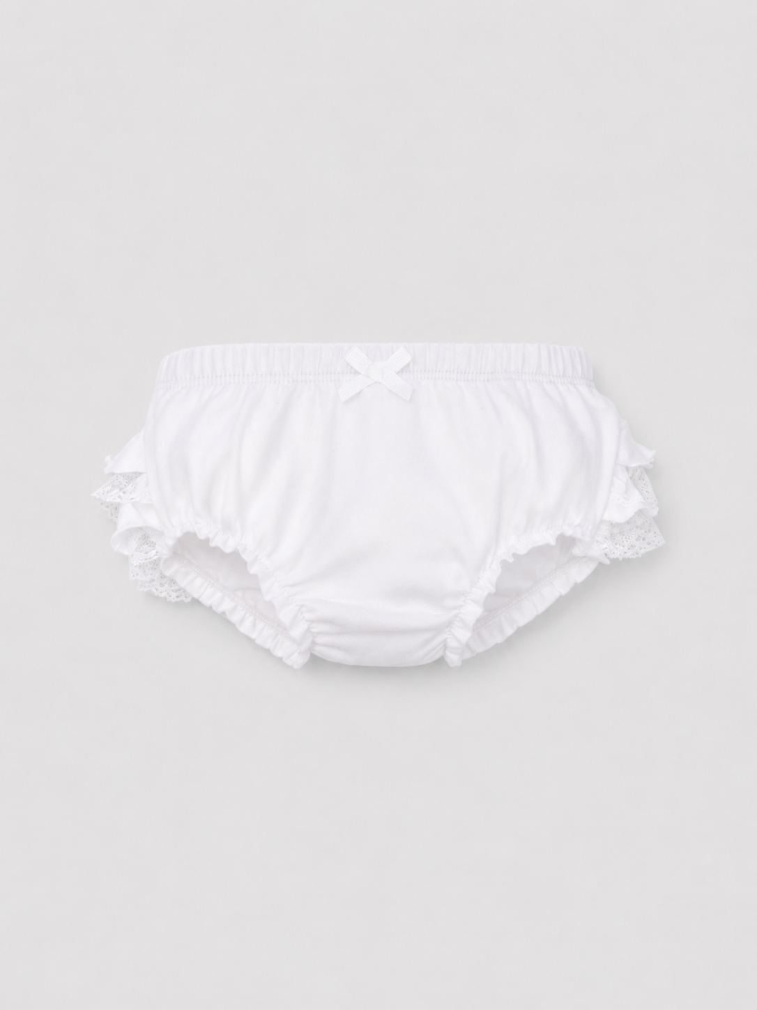 Mutandina Anatomica Bambina in Cotone Elasticizzato con Fiocchetto