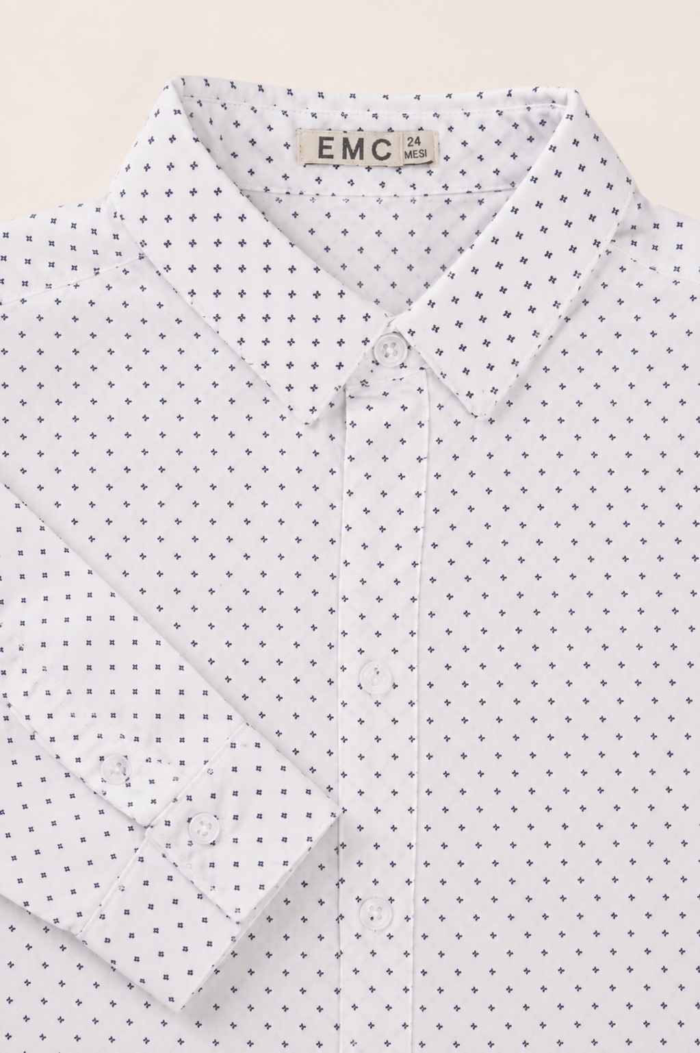 Camicia Bimbo EMC con Micro Fantasia All Over