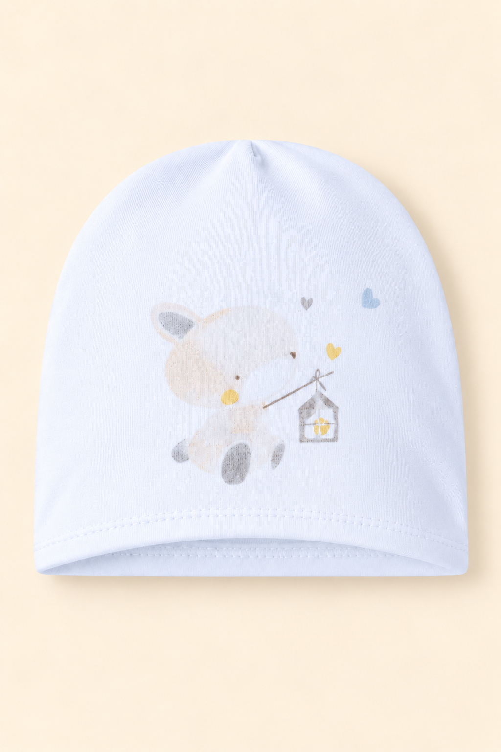 Berretto Neonato Unisex in Puro Cotone