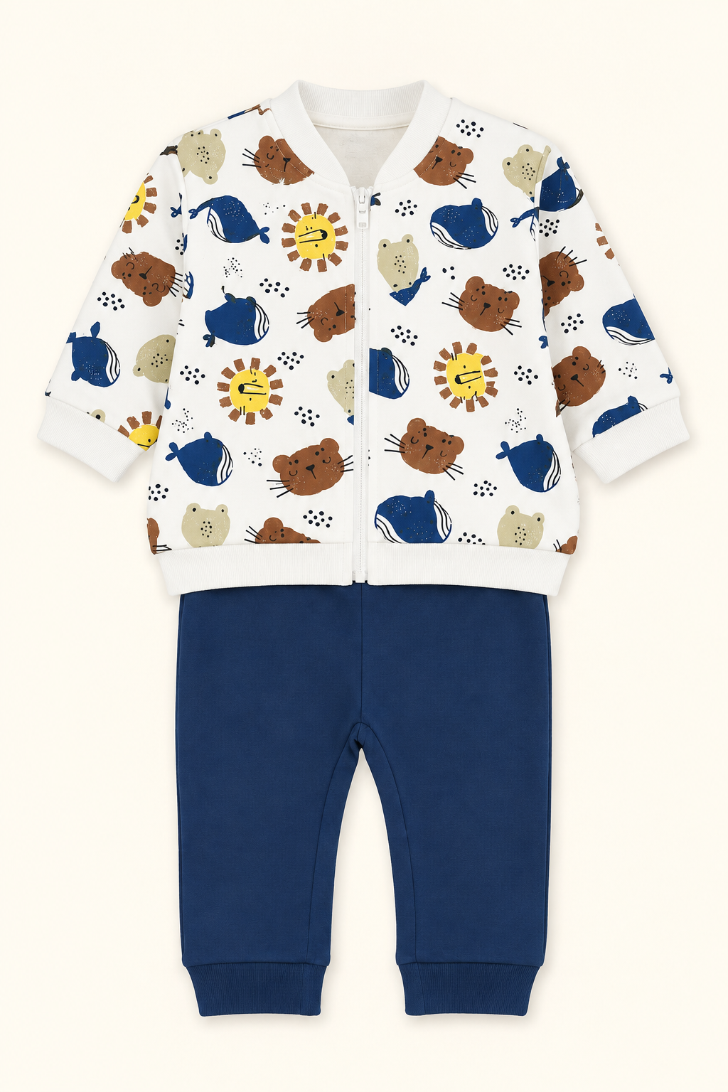 Completo Bambino in Felpa con Zip