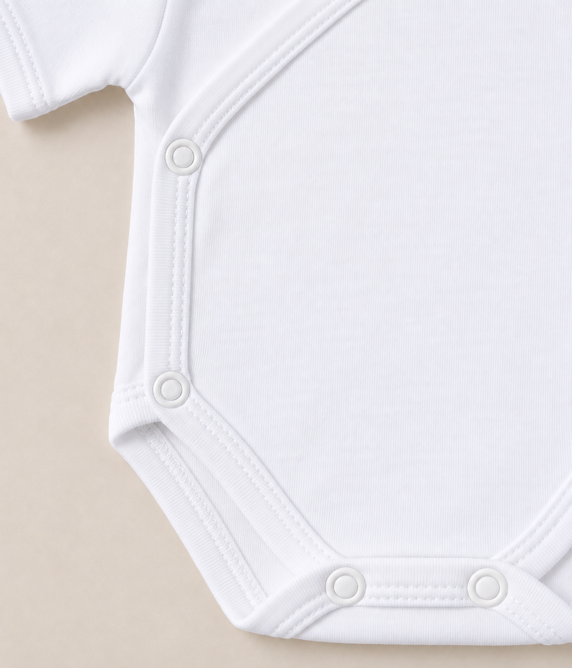 Set 3 Body Neonato Unisex in Costina di Cotone con Apertura a Portafoglio