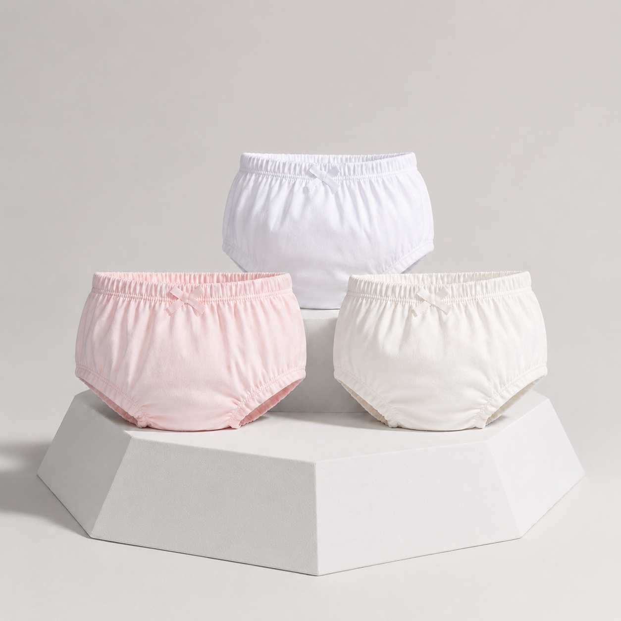 Mutandina Anatomica Bambina in Cotone Elasticizzato con Fiocchetto