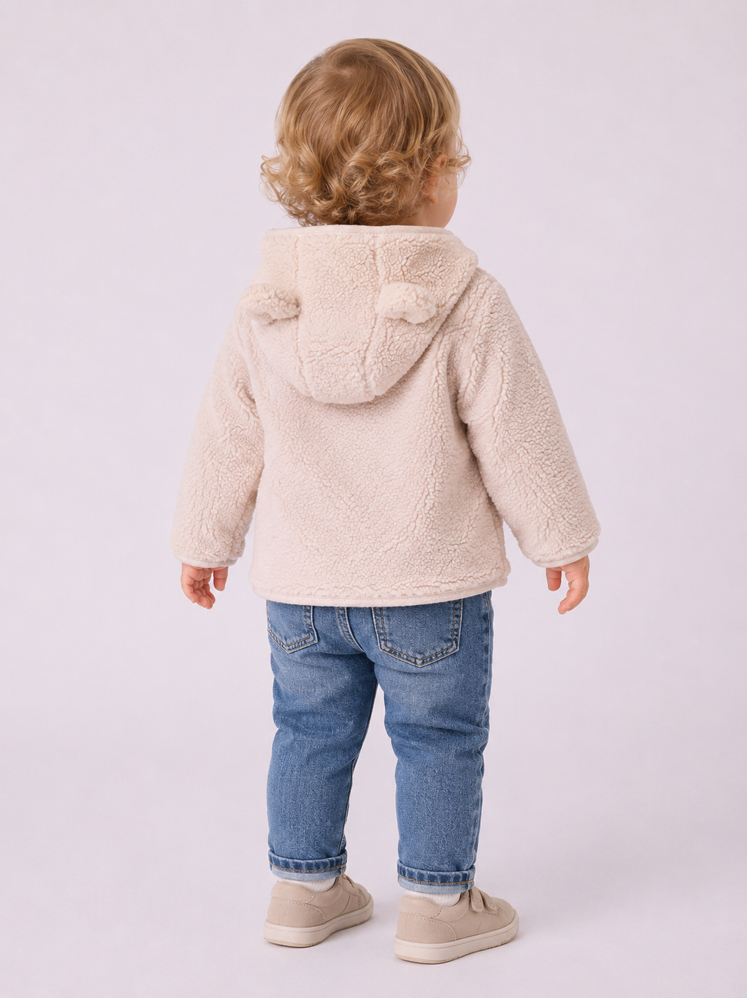 Giacca Teddy EMC con Cappuccio, Orecchie e Zip