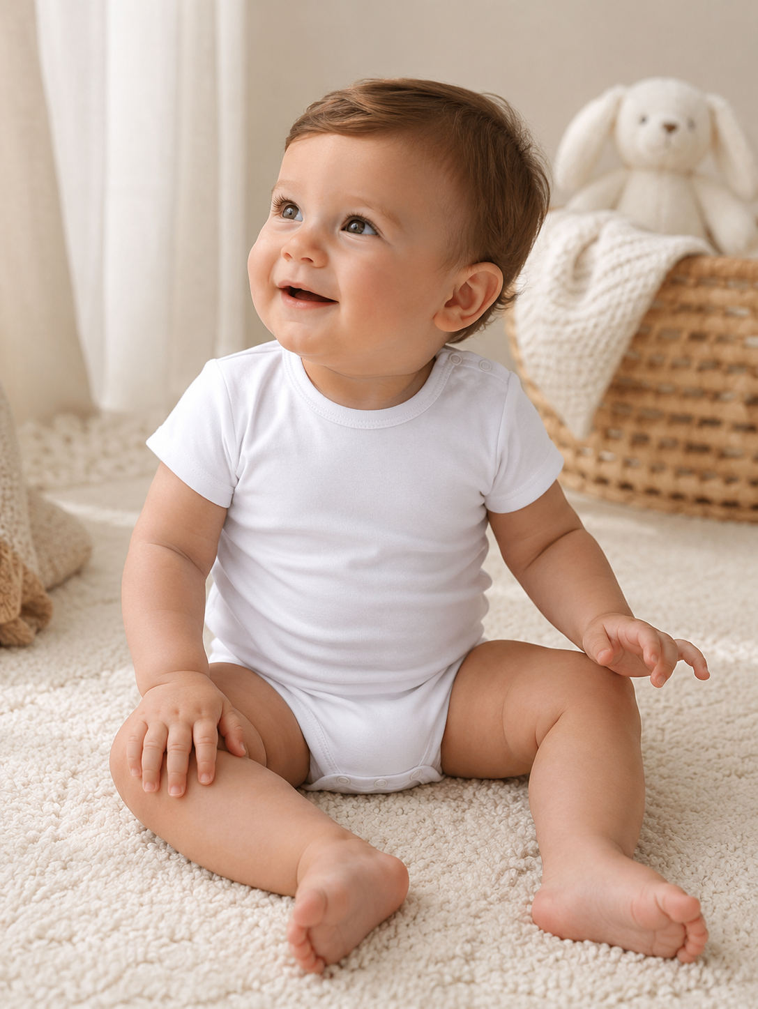 Set 3 Body Neonato Unisex Manica Corta in Caldo Cotone