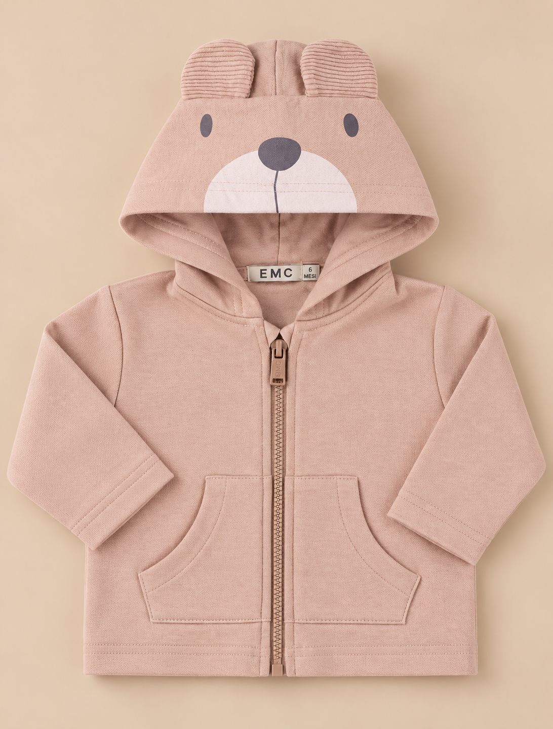 Felpa Bambino con Cappuccio Orsetto
