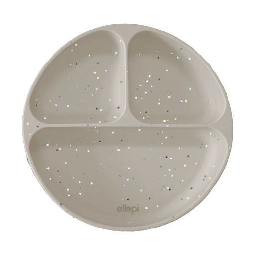 Piatto in Silicone con Ventosa e 3 Scomparti