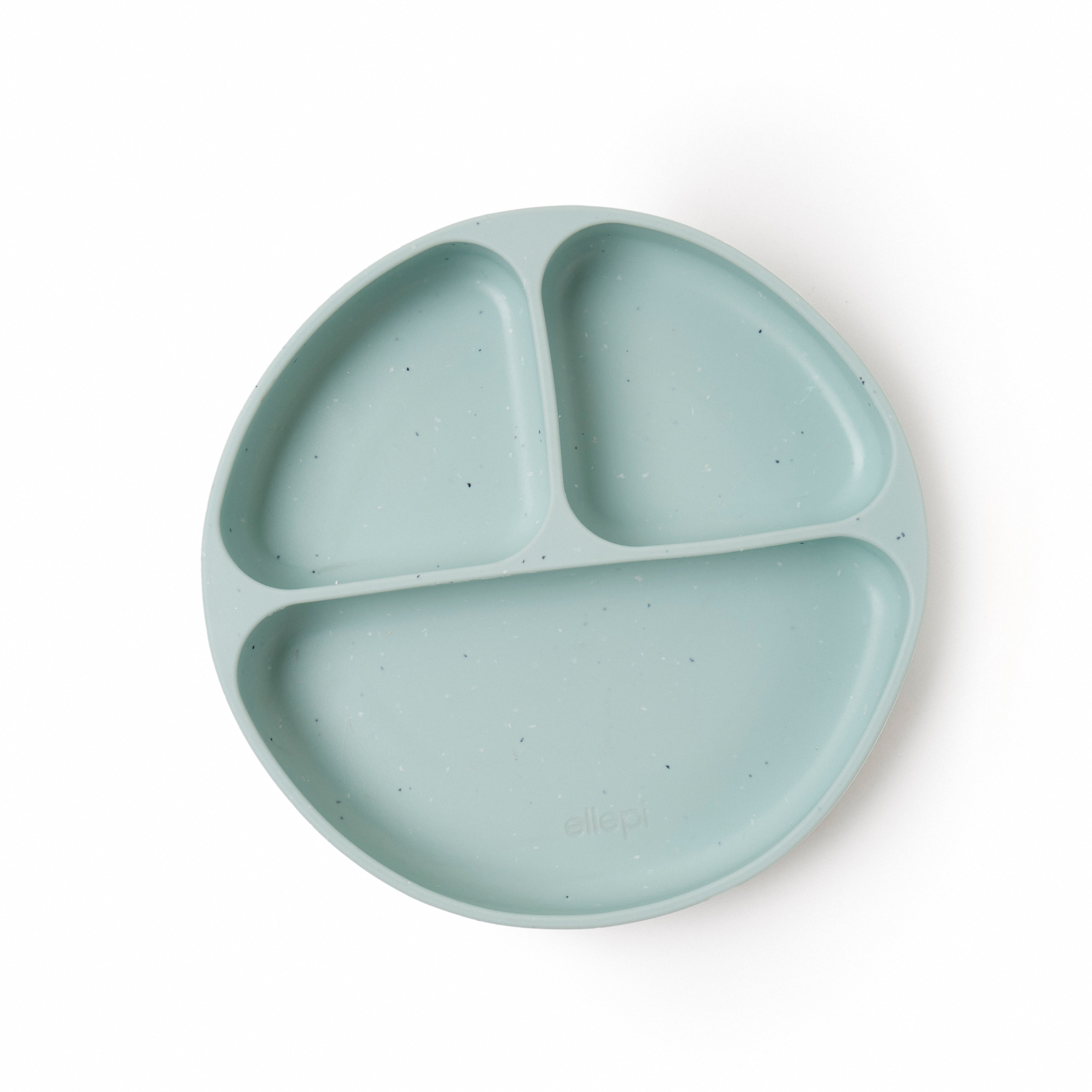 Piatto in Silicone con Ventosa e 3 Scomparti