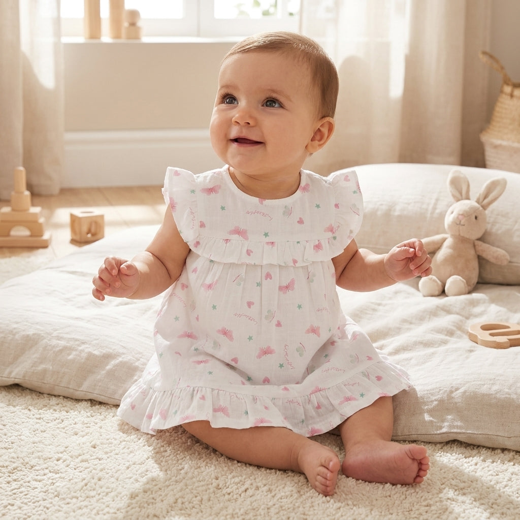 Abito Bimba in Bamboo e Cotone
