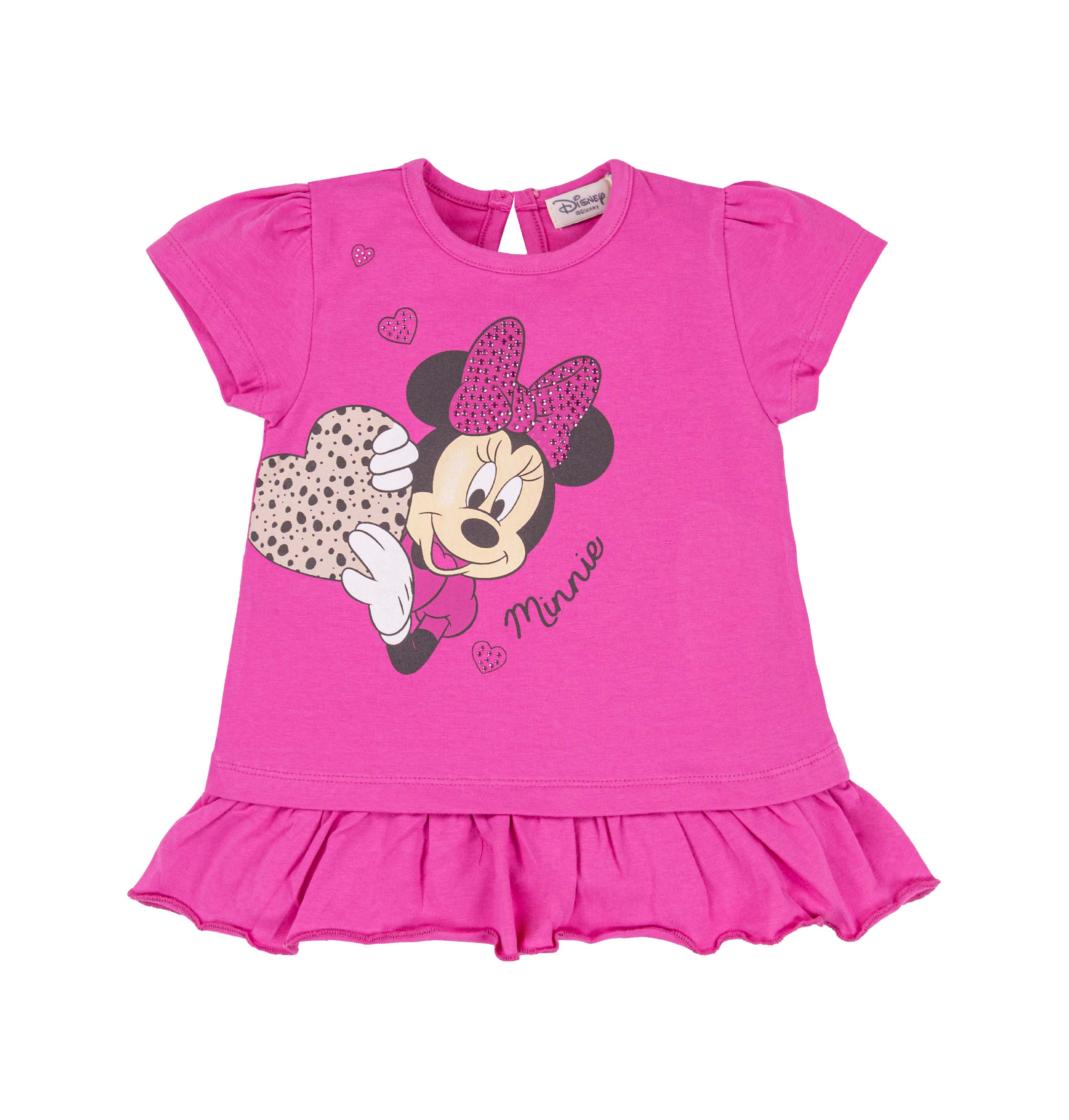 Abito Bambina Disney by EMC | Vestitino Fuxia Minnie con Balza