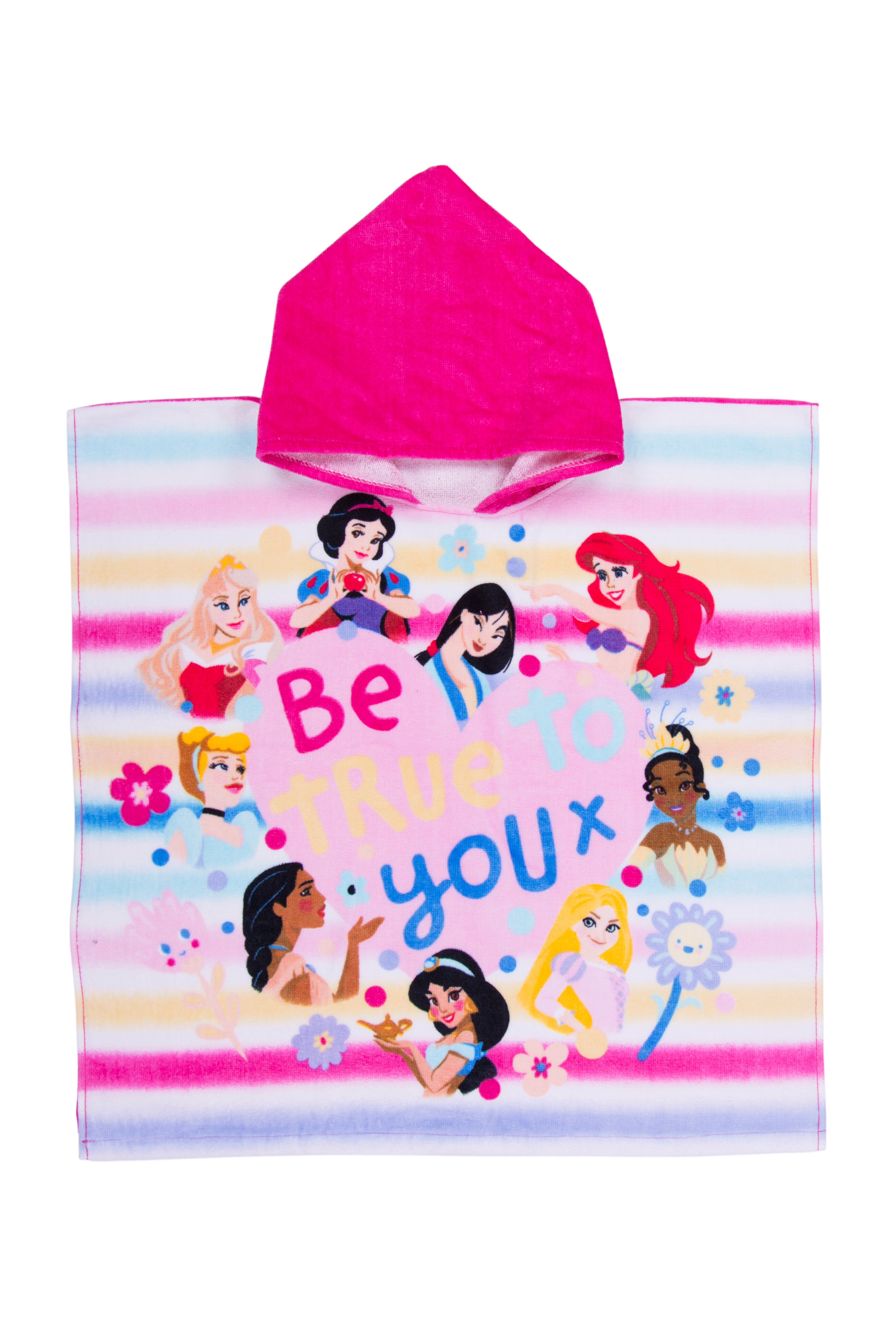 Poncho Mare Bambina in Spugna di Cotone Principesse Disney