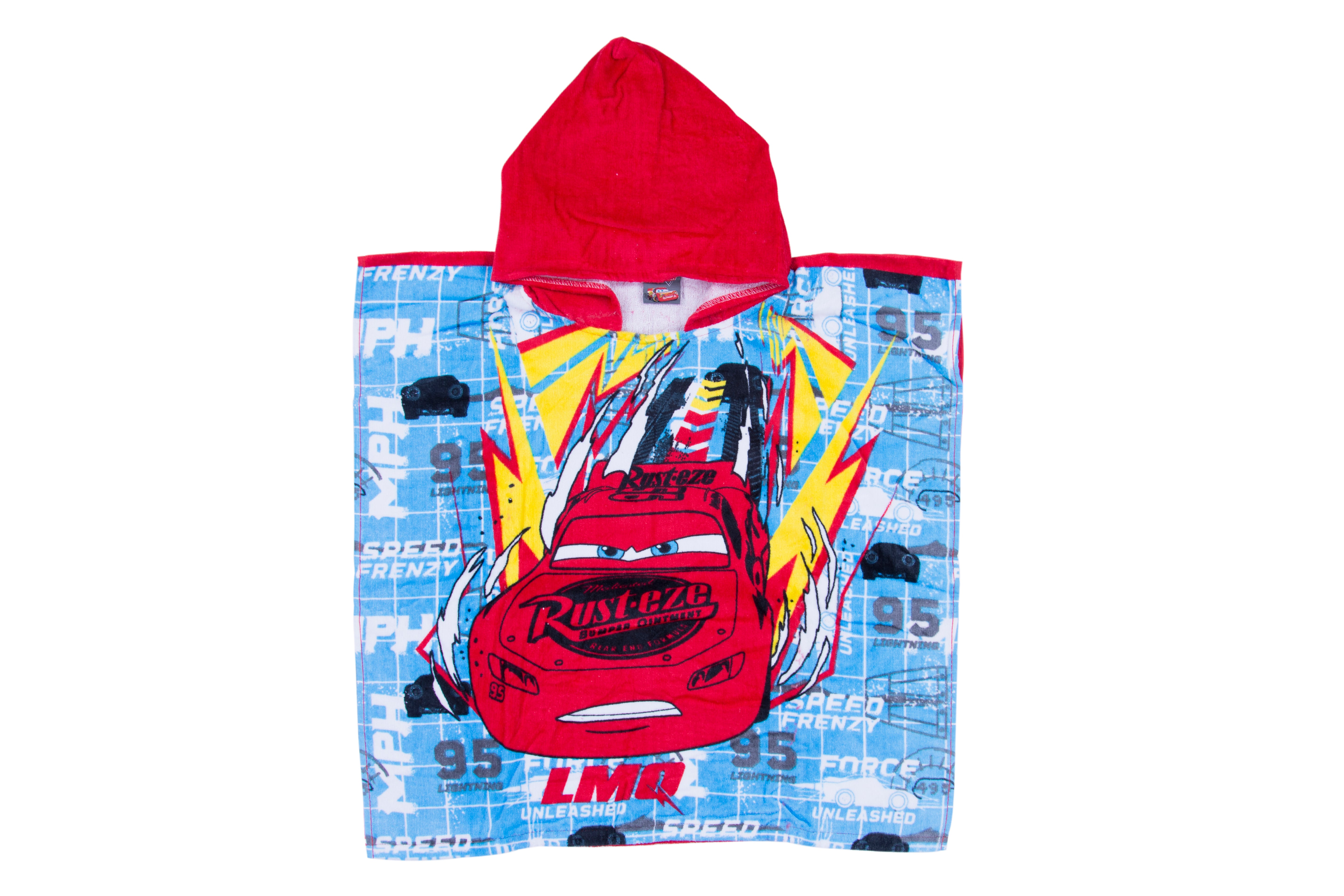 Poncho Mare Bambino in Spugna di Cotone Saetta McQueen
