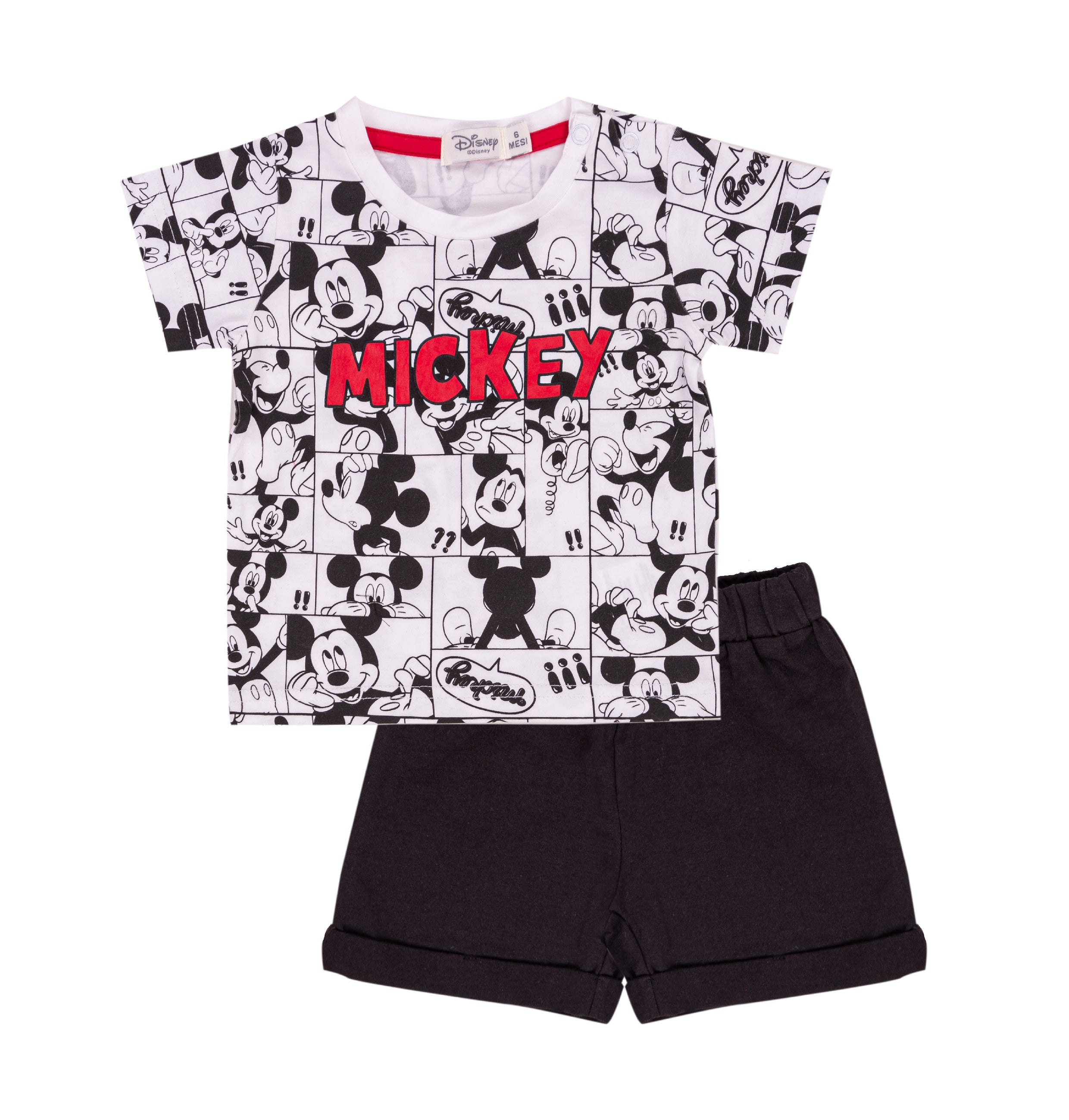 Completo Estivo Bimbo EMC x Disney | T-shirt Mickey Mouse e Shorts Navy