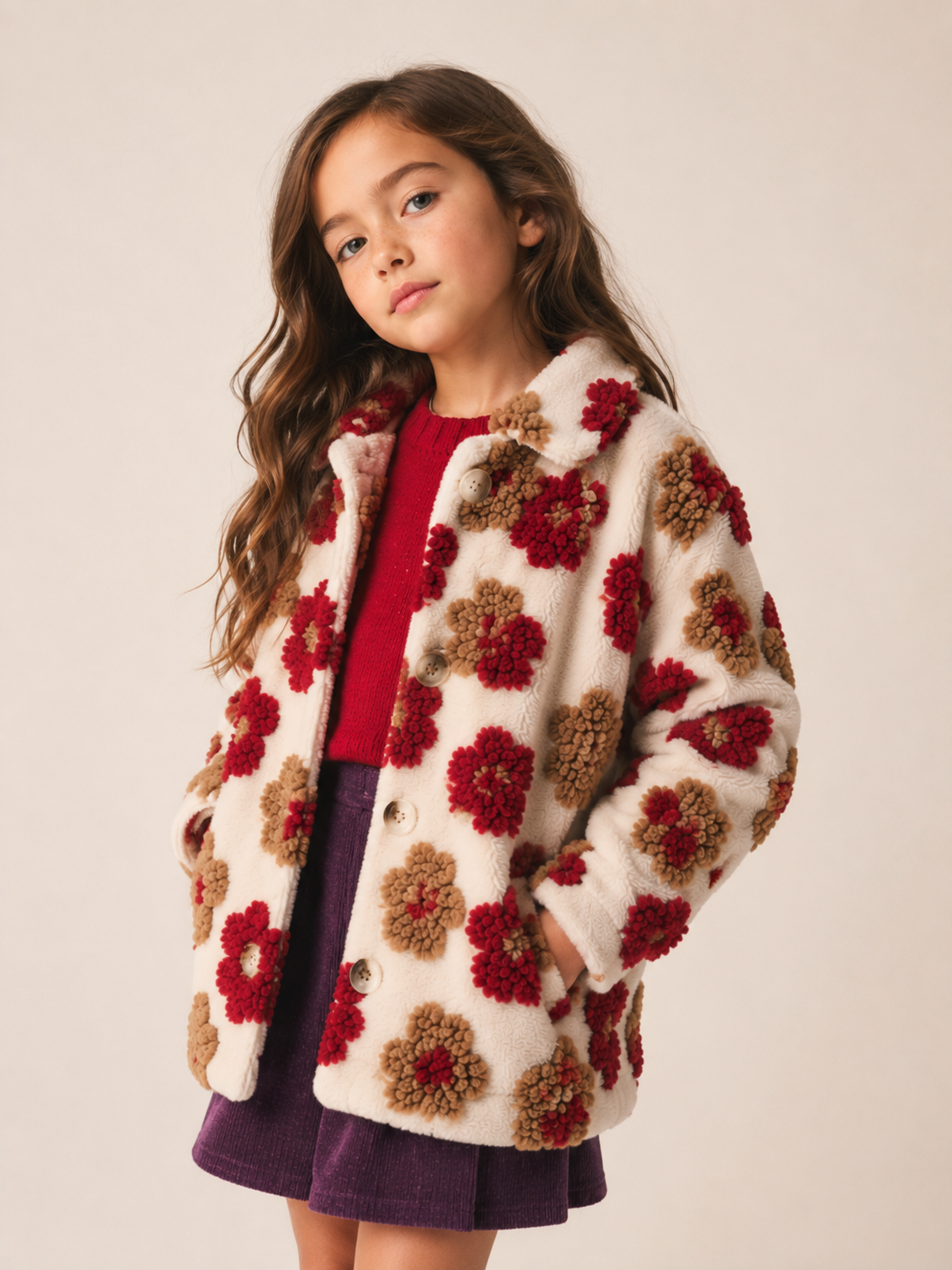 Cappotto Floreale Bimba EMC