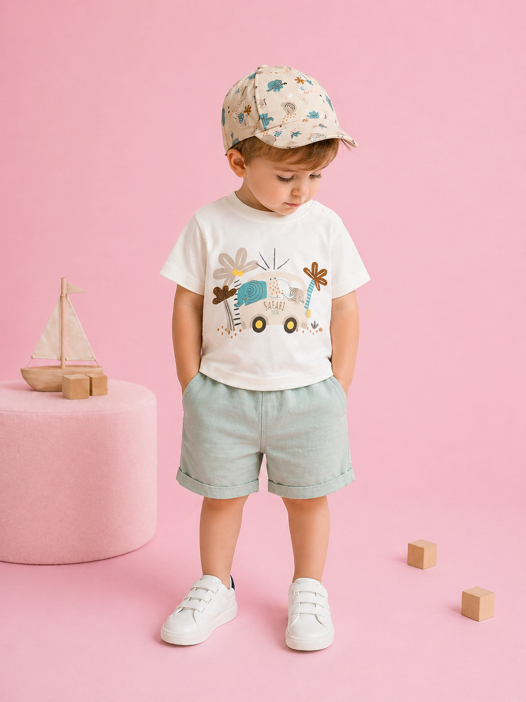 Completo Estivo Bambino in Jersey con Safari