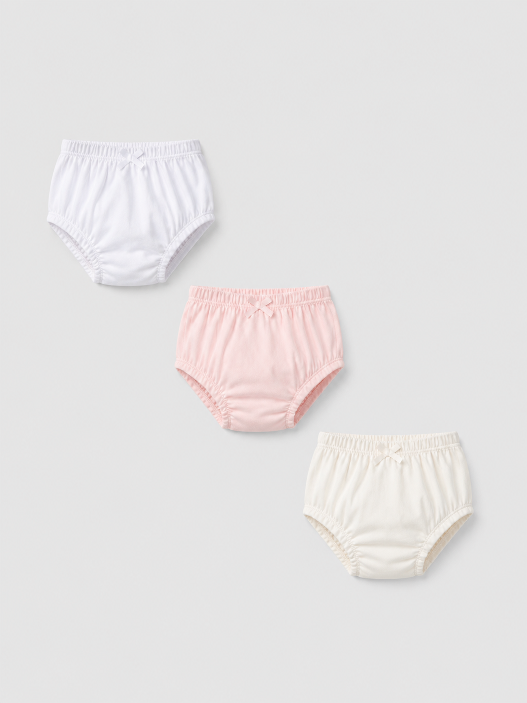 Mutandina Anatomica Bambina in Cotone Elasticizzato con Fiocchetto