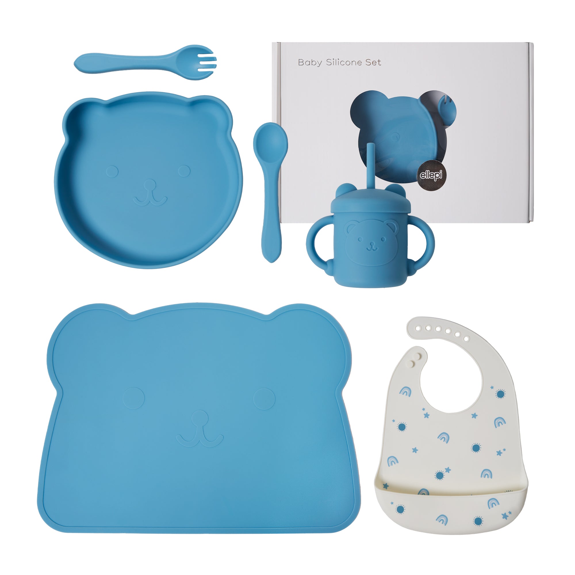 Set Pappa Svezzamento in Silicone per Neonati | BPA Free