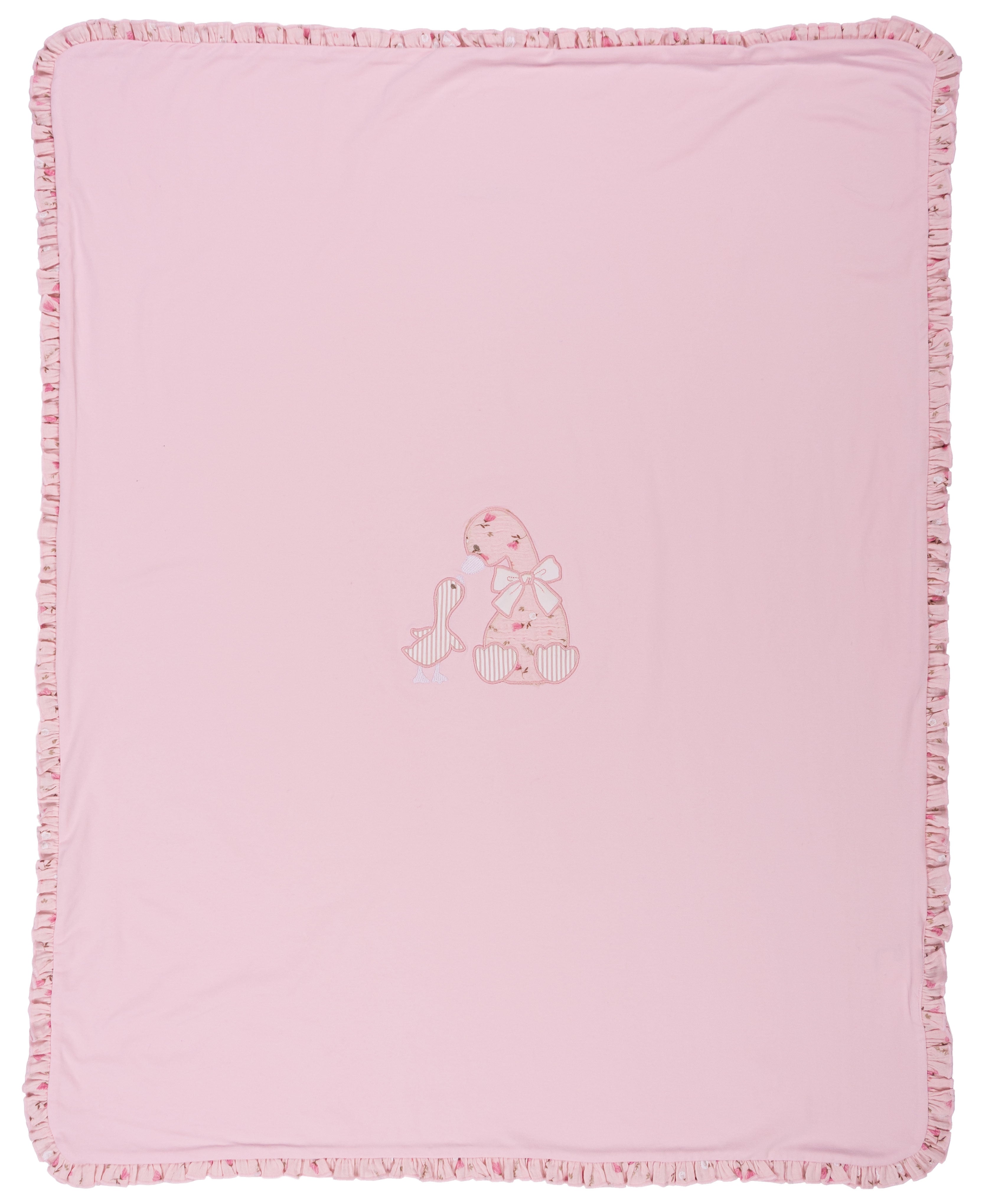 Copertina Neonata Rosa in Cotone Elasticizzato