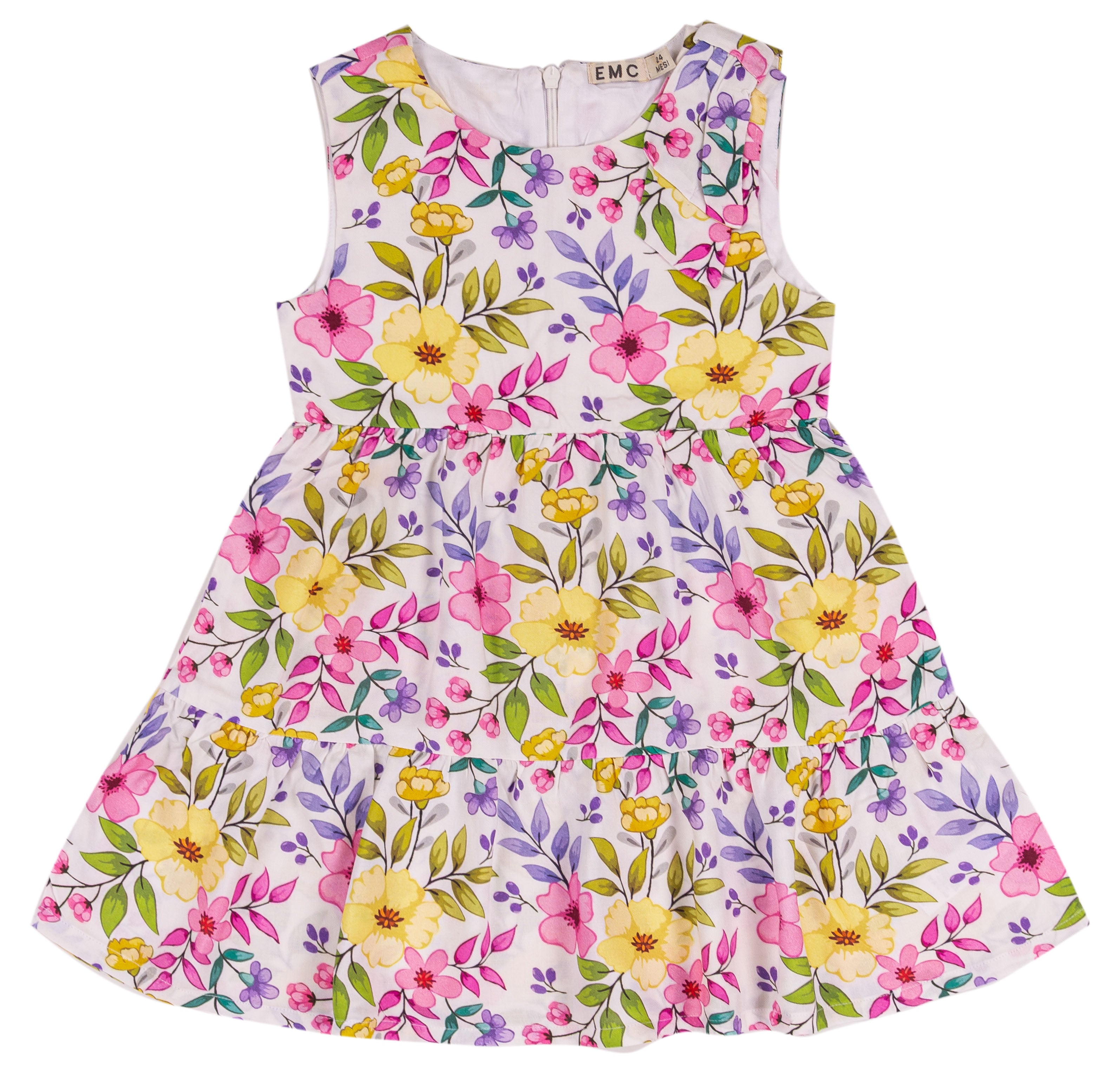 Abito Estivo Bimba in Viscosa con Stampa Floreale