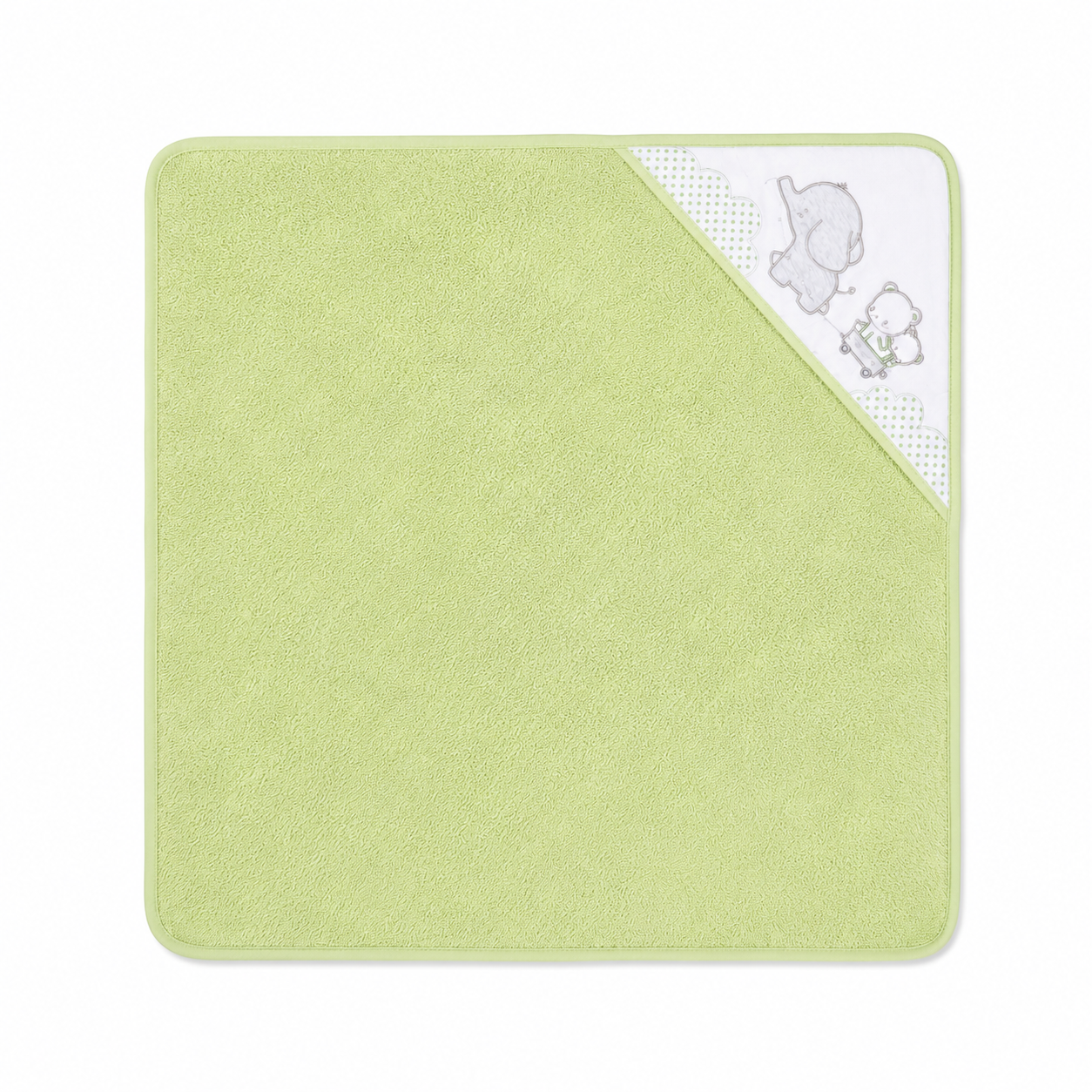 Accappatoio a Triangolo Neonato Unisex in Cotone