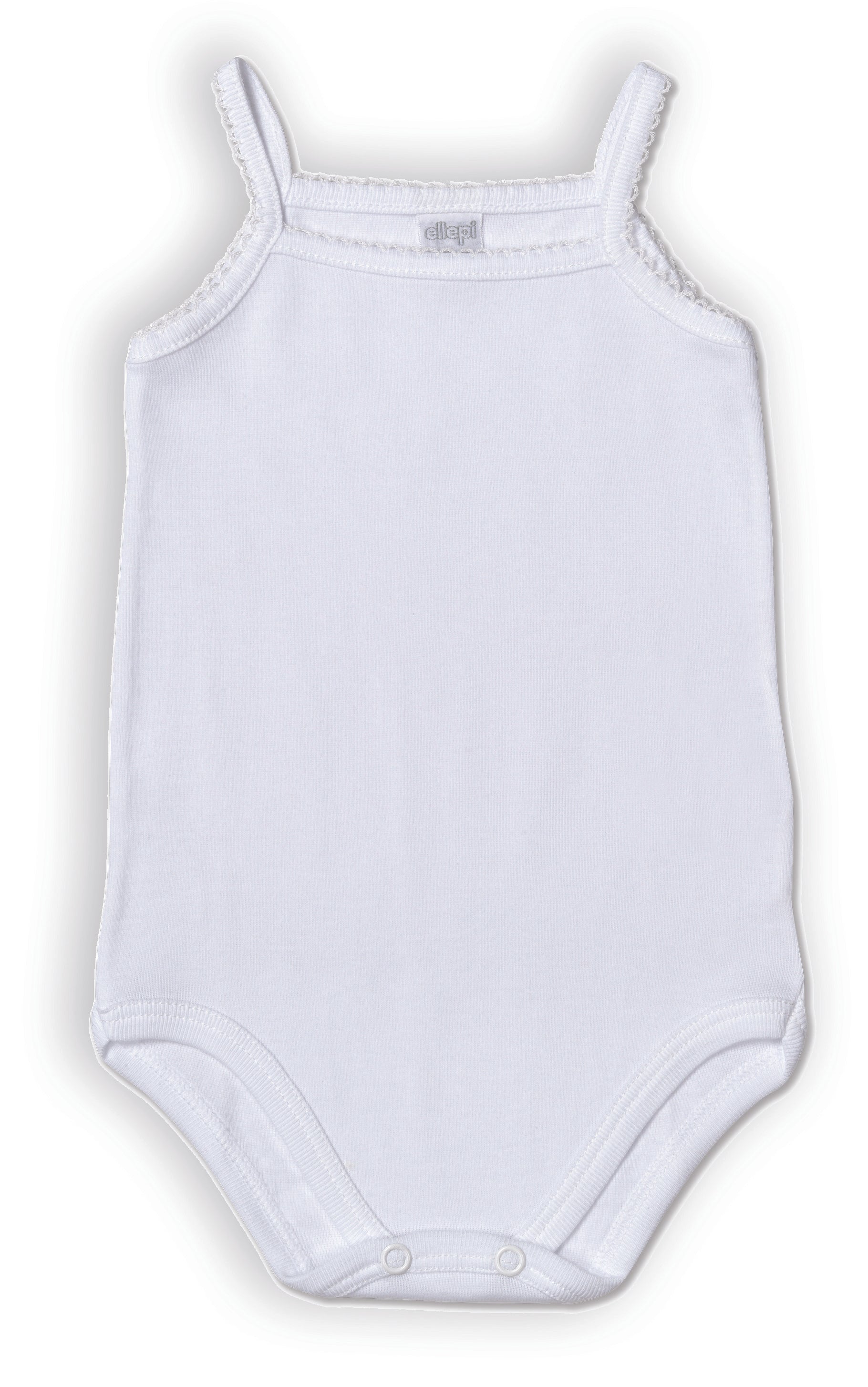 Set 3 Body Bambina a Spalline in Costina di Cotone