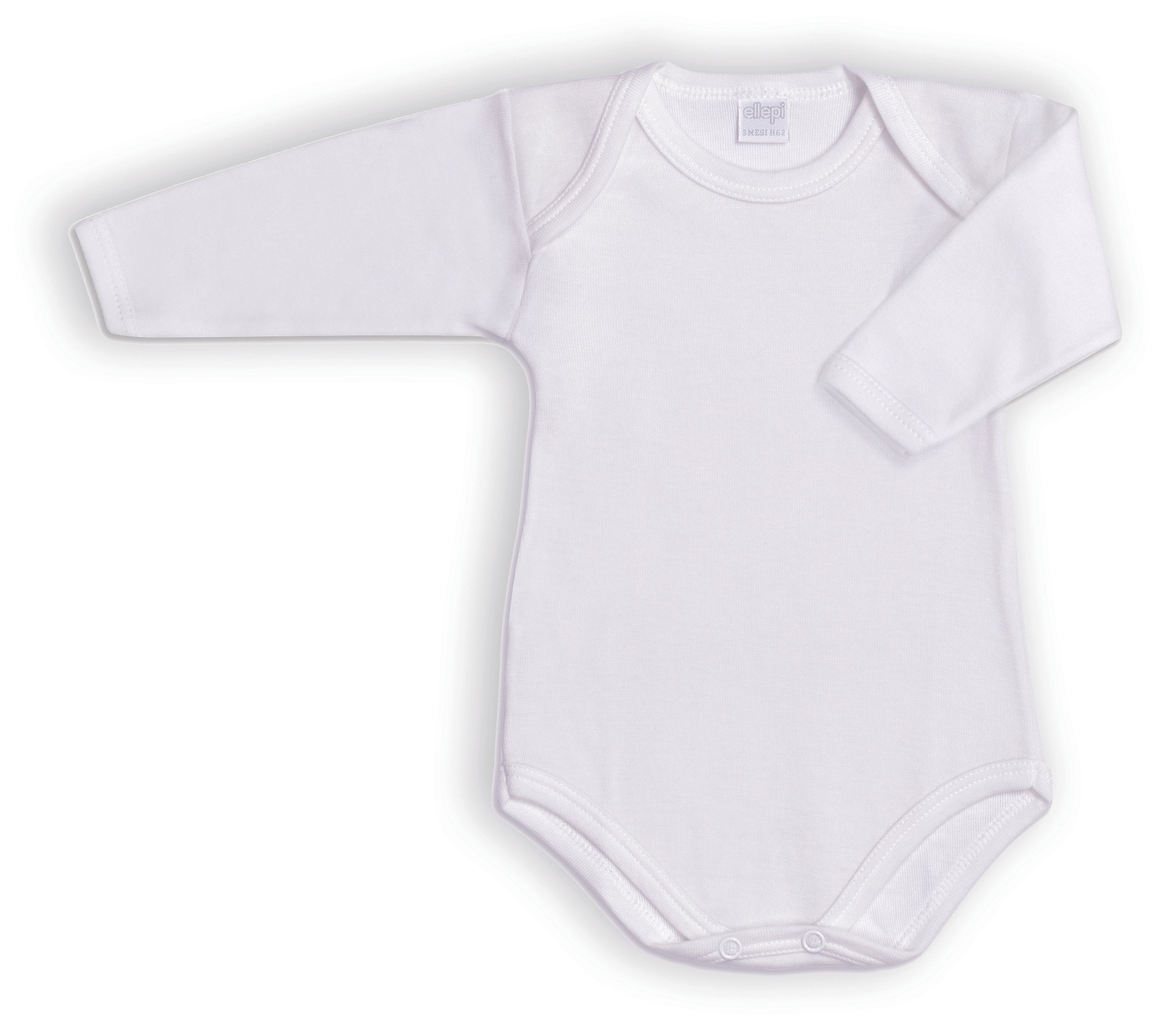 Set 6 Body Neonato Unisex Scollo Americano in Costina di Cotone