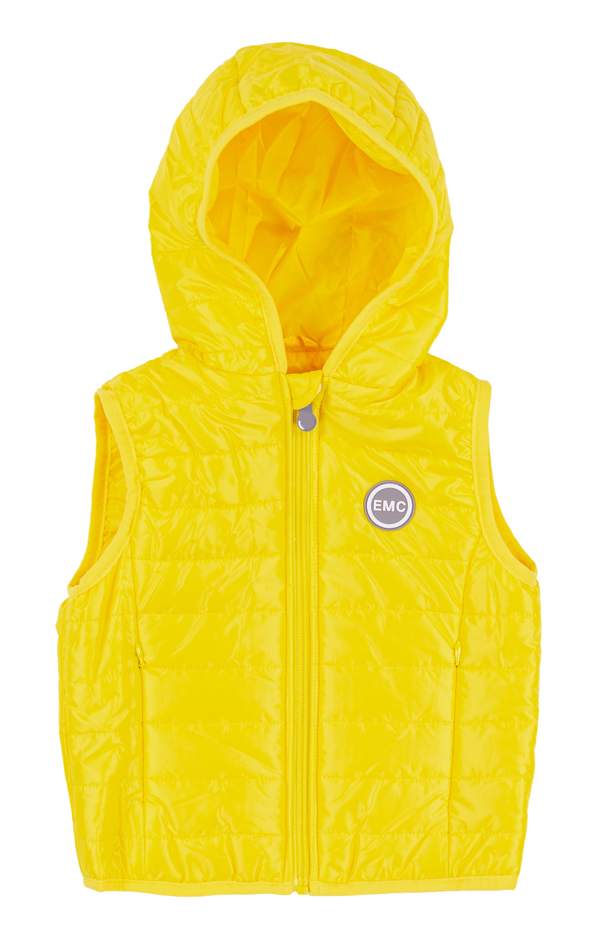 Gilet Unisex Imbottito con Cappuccio e Zip